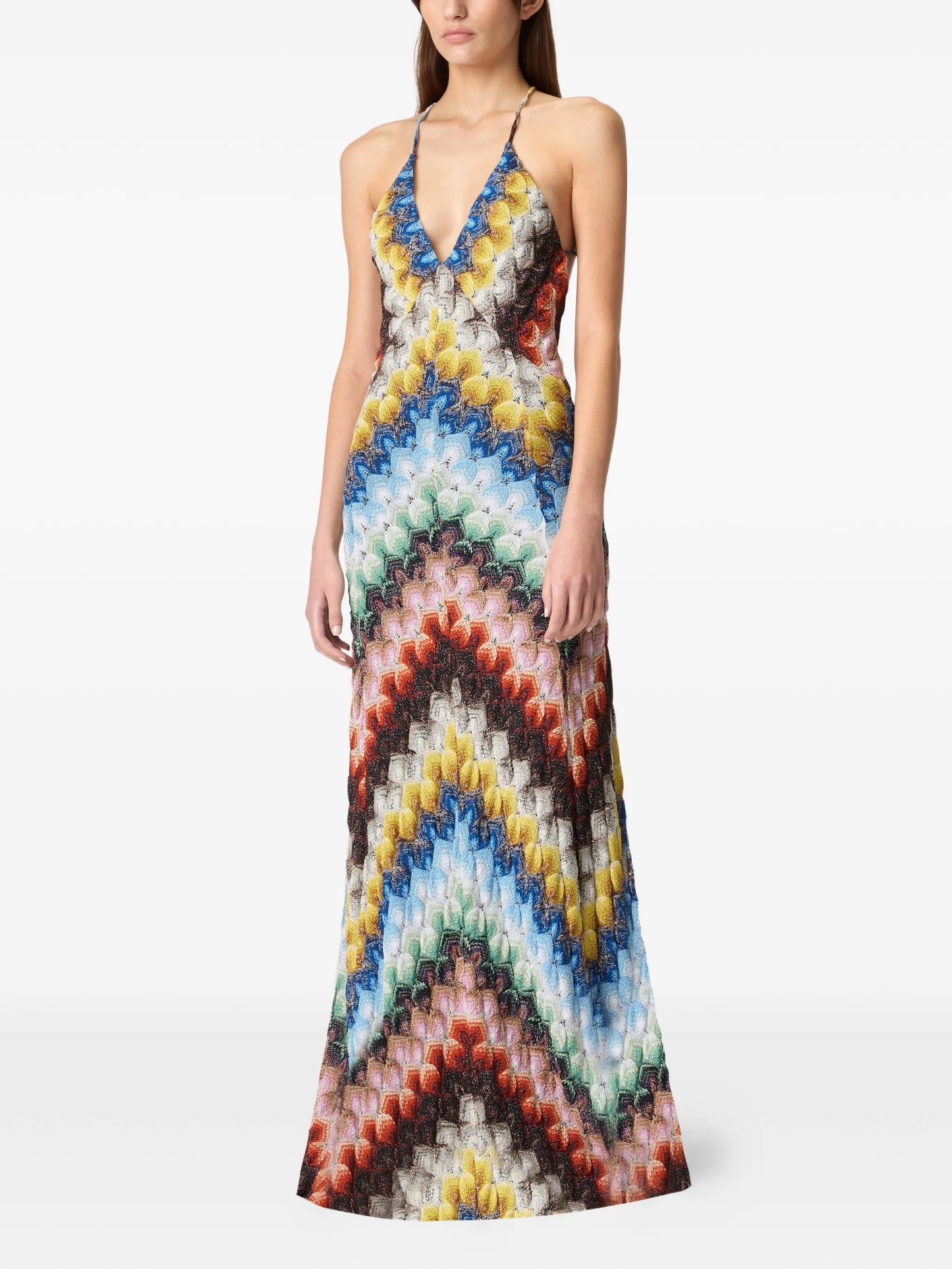 V-neck maxi dress