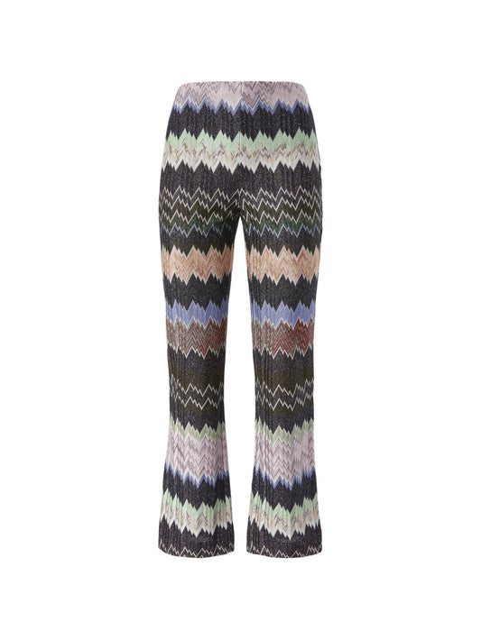 snake-pattern trousers