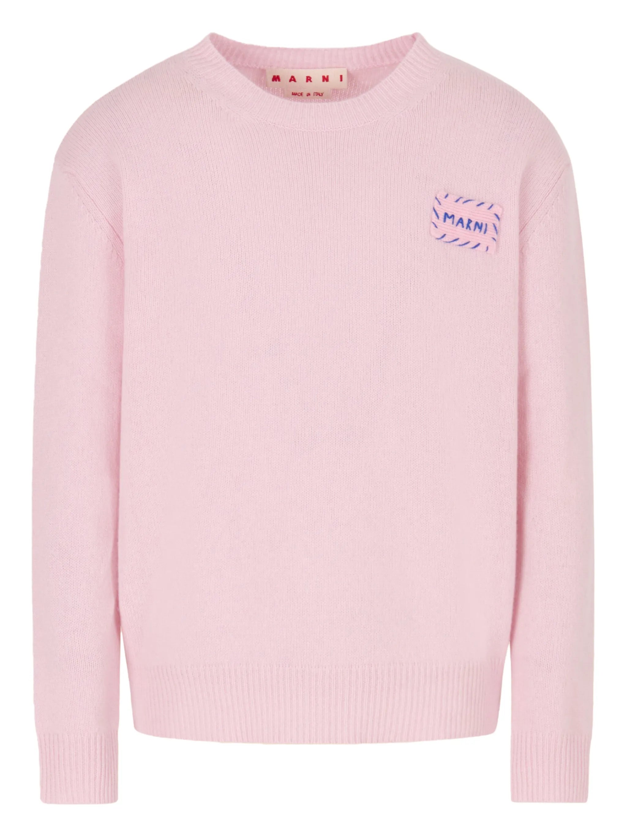 logo-patch crew-neck sweatshirt