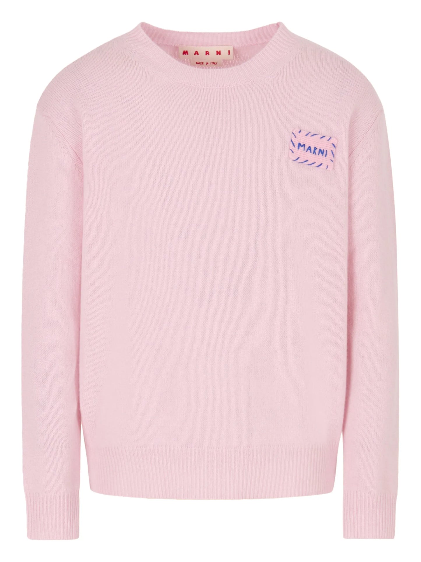 logo-patch crew-neck sweatshirt