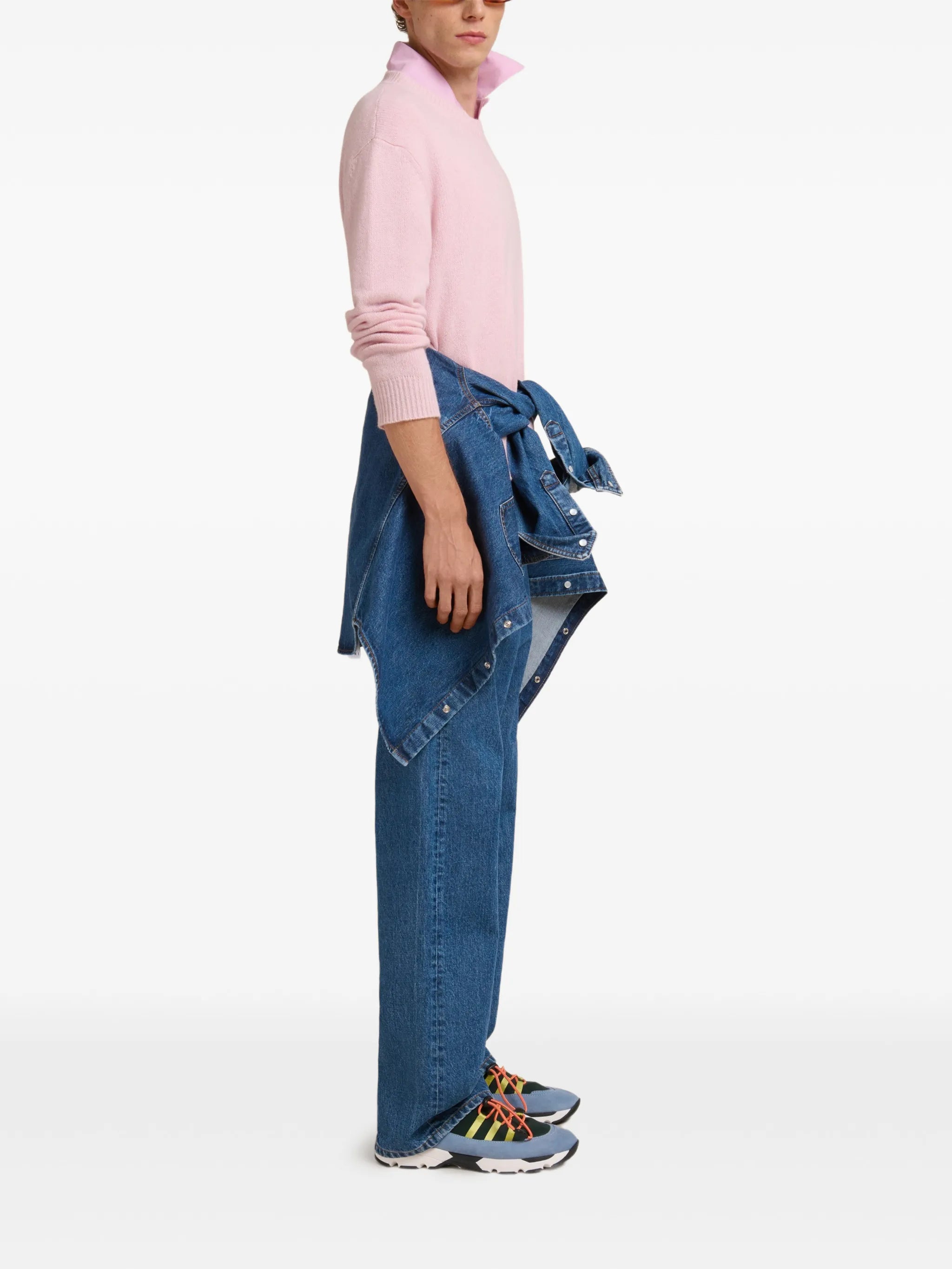 logo-patch cashmere sweatshirt