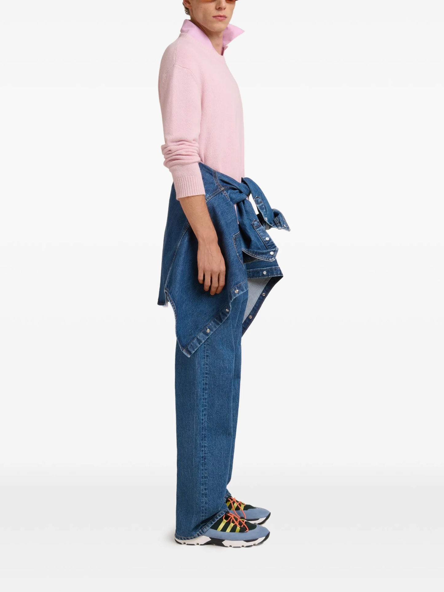 logo-patch cashmere sweatshirt