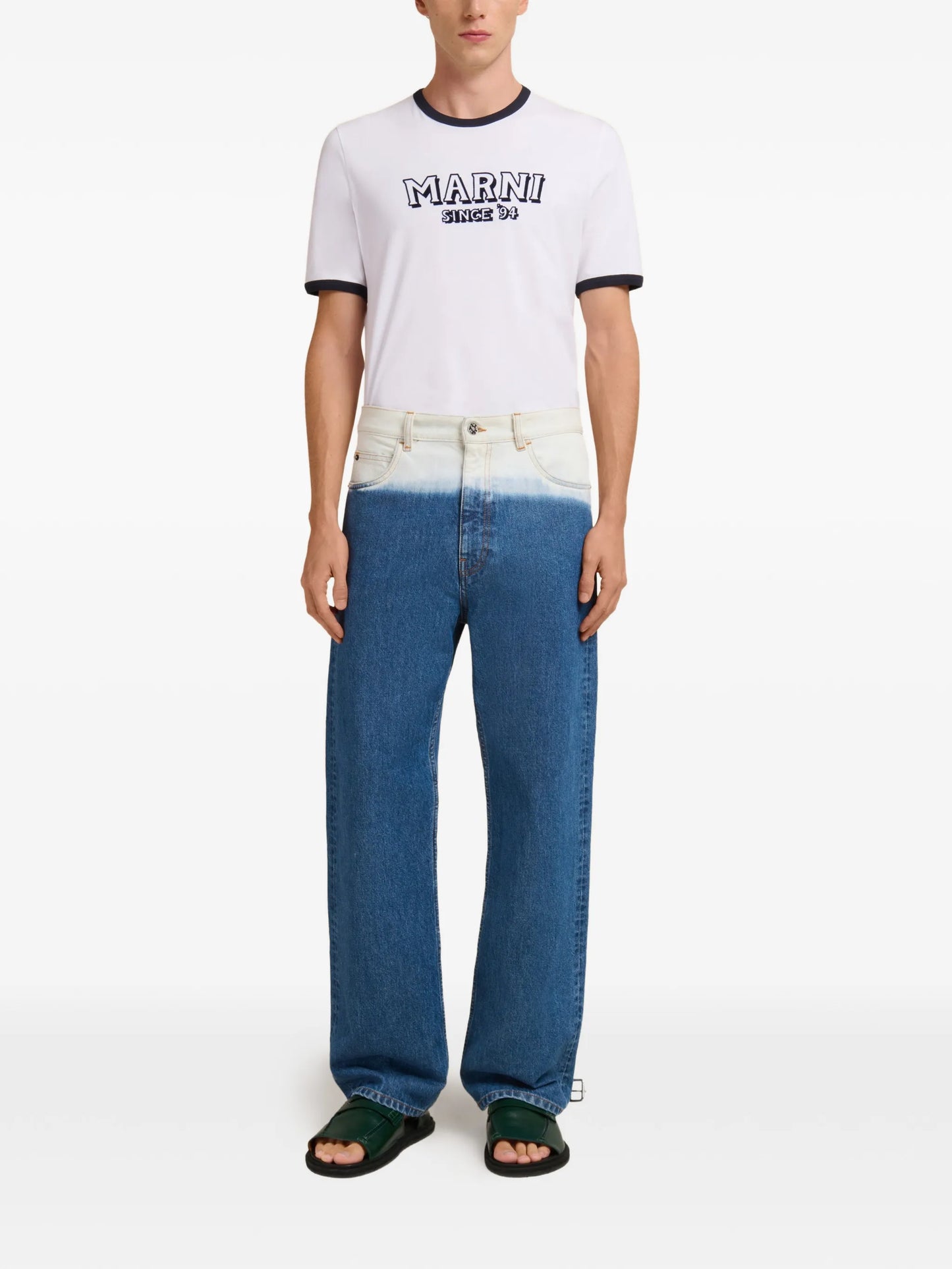 bleached five-pockets jeans