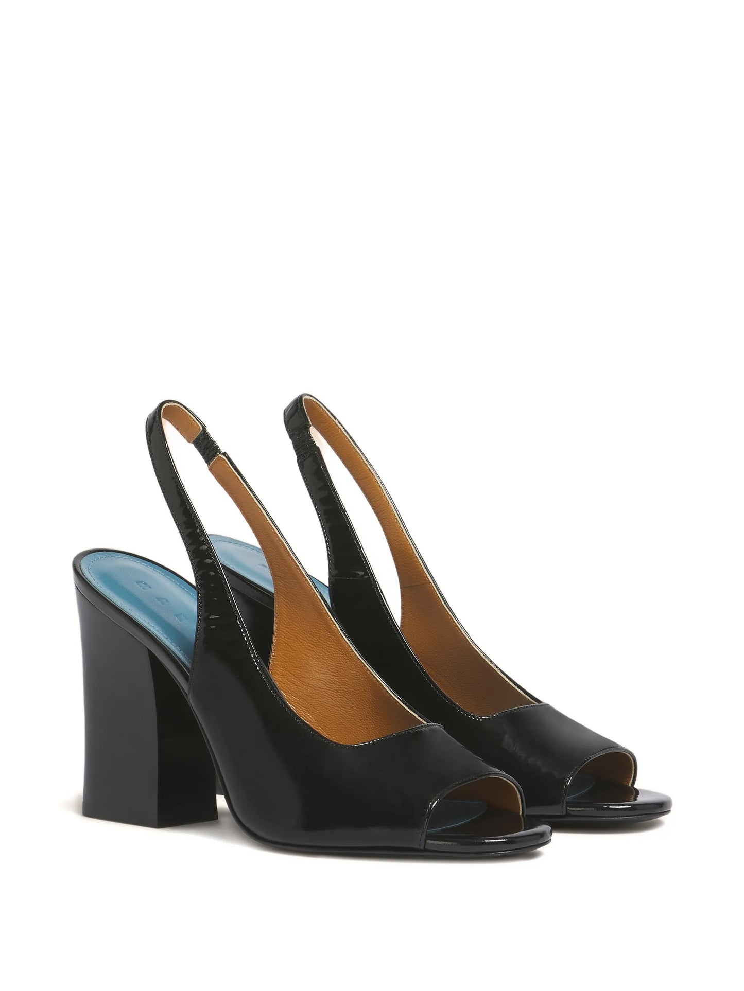 open-toe heeled slingback sandals