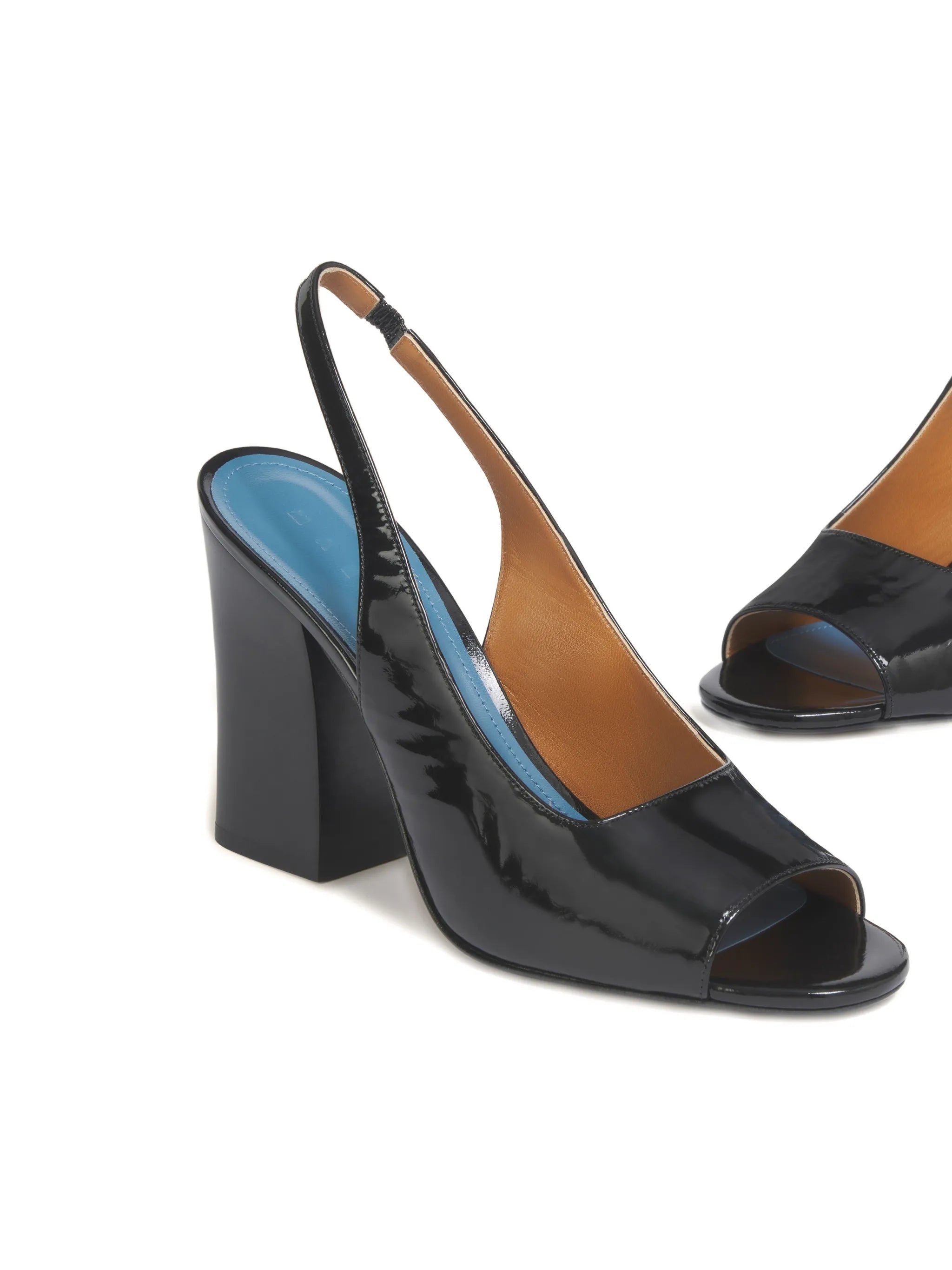 open-toe heeled slingback sandals