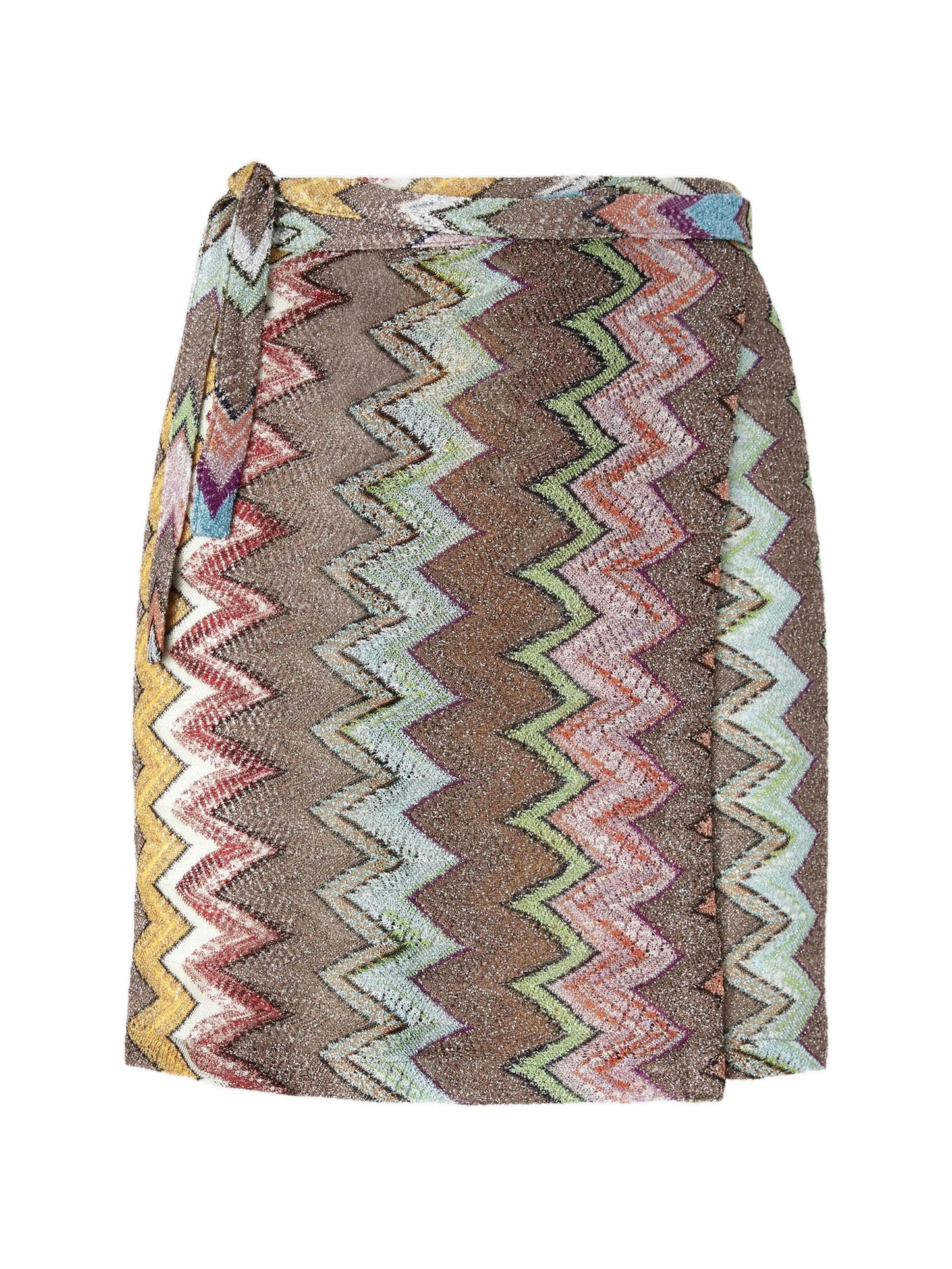 zigzag-pattern beach skirt