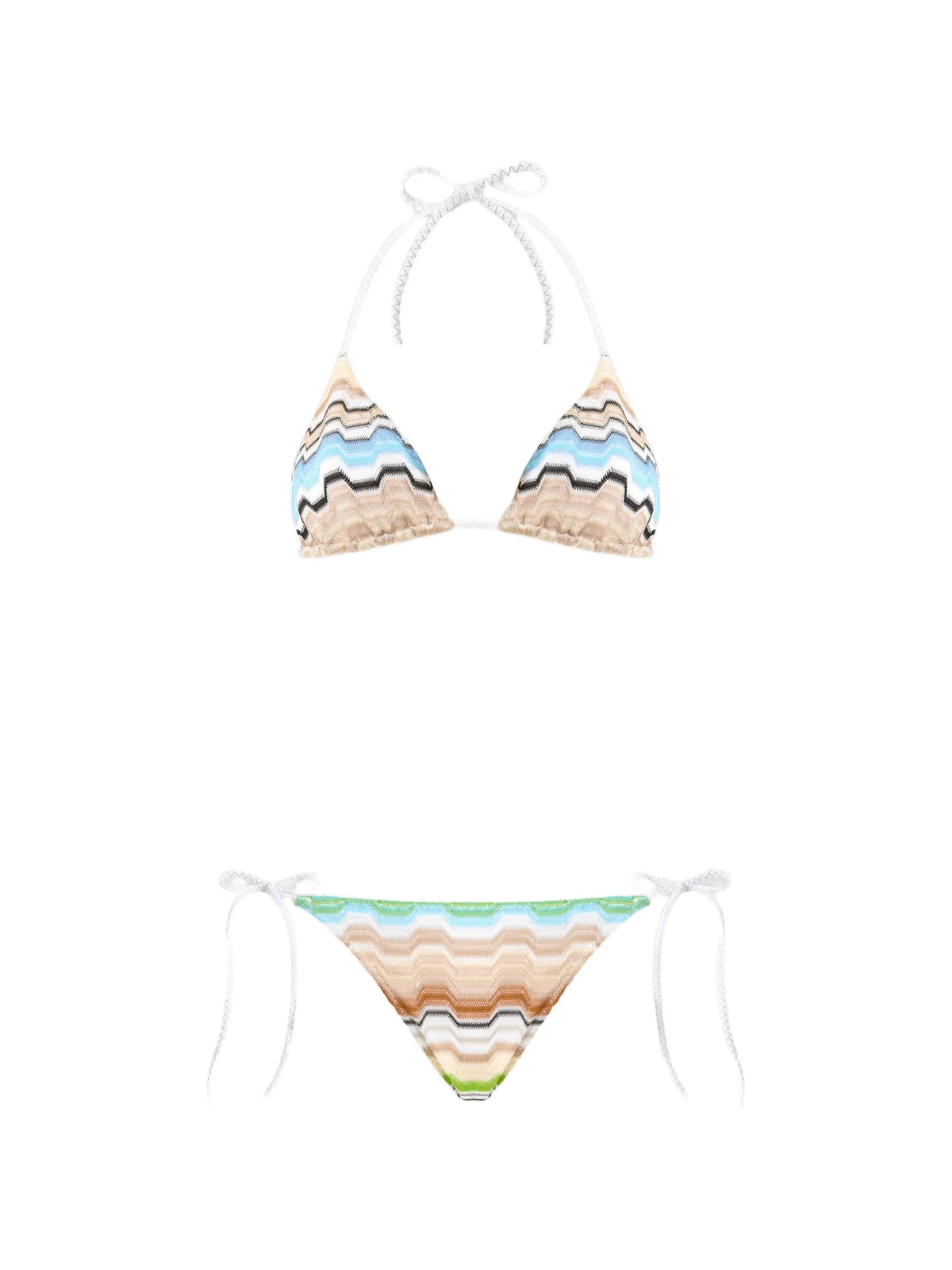 bikini in pure viscose with greek motif