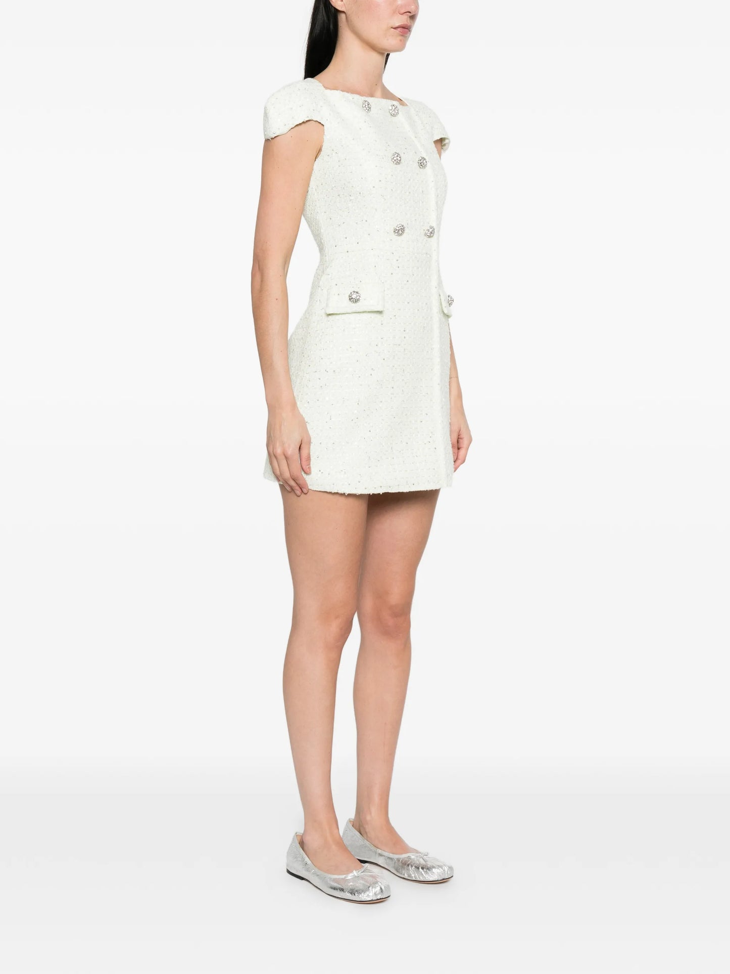 bouclé mini dress