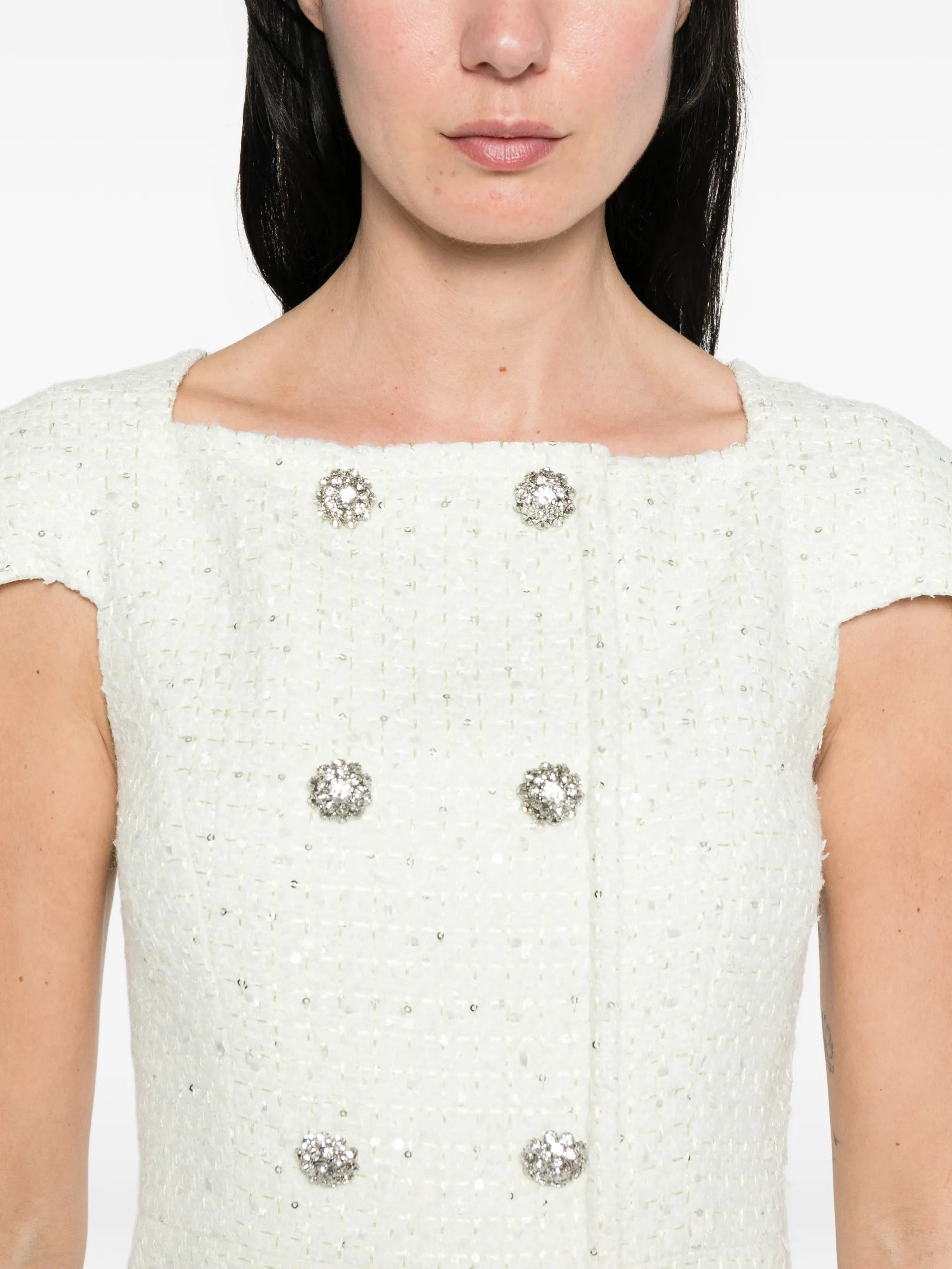 bouclé mini dress