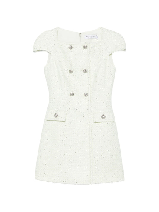 bouclé mini dress