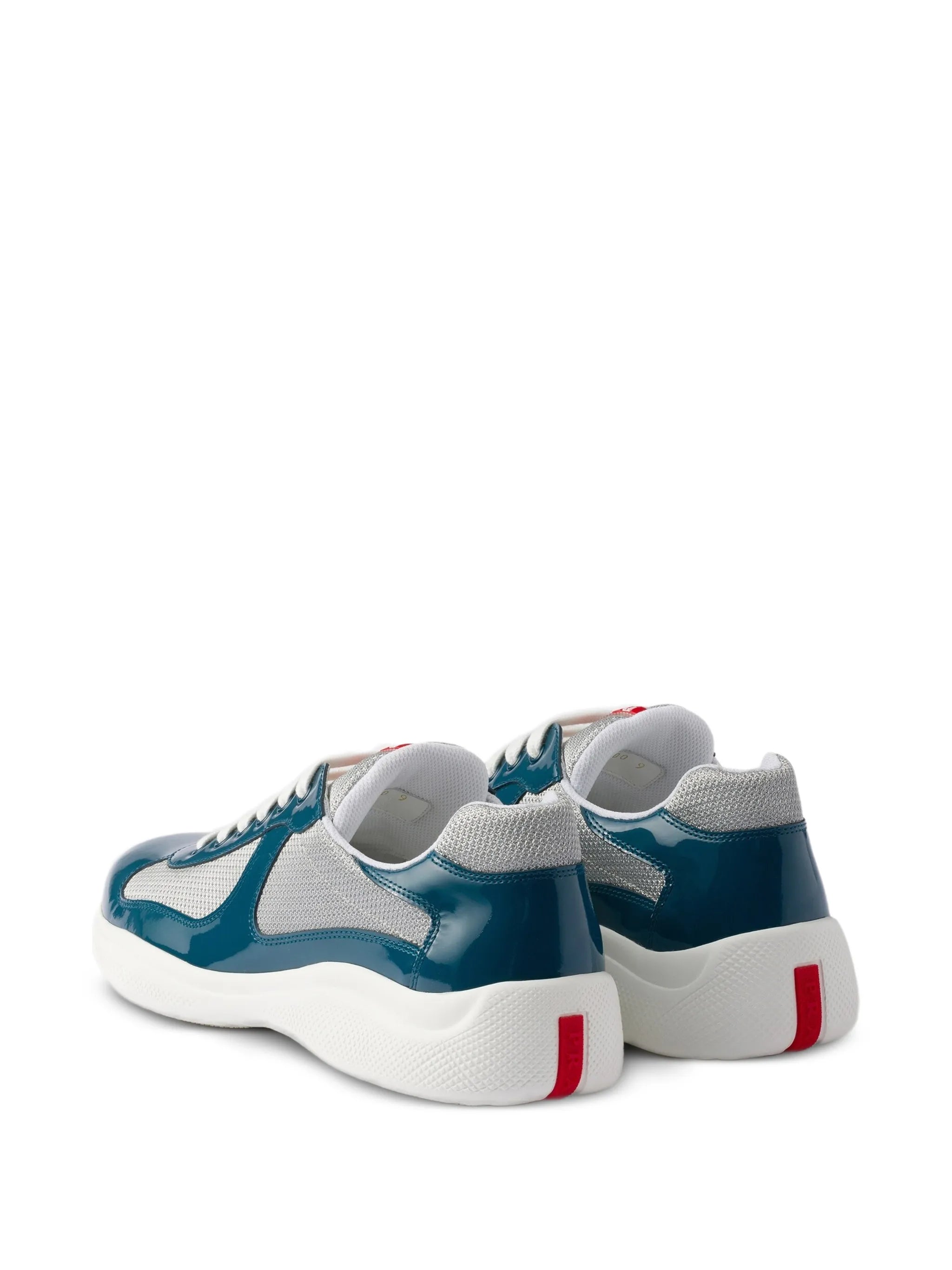 patent leather and technical fabric America's cup sneakers