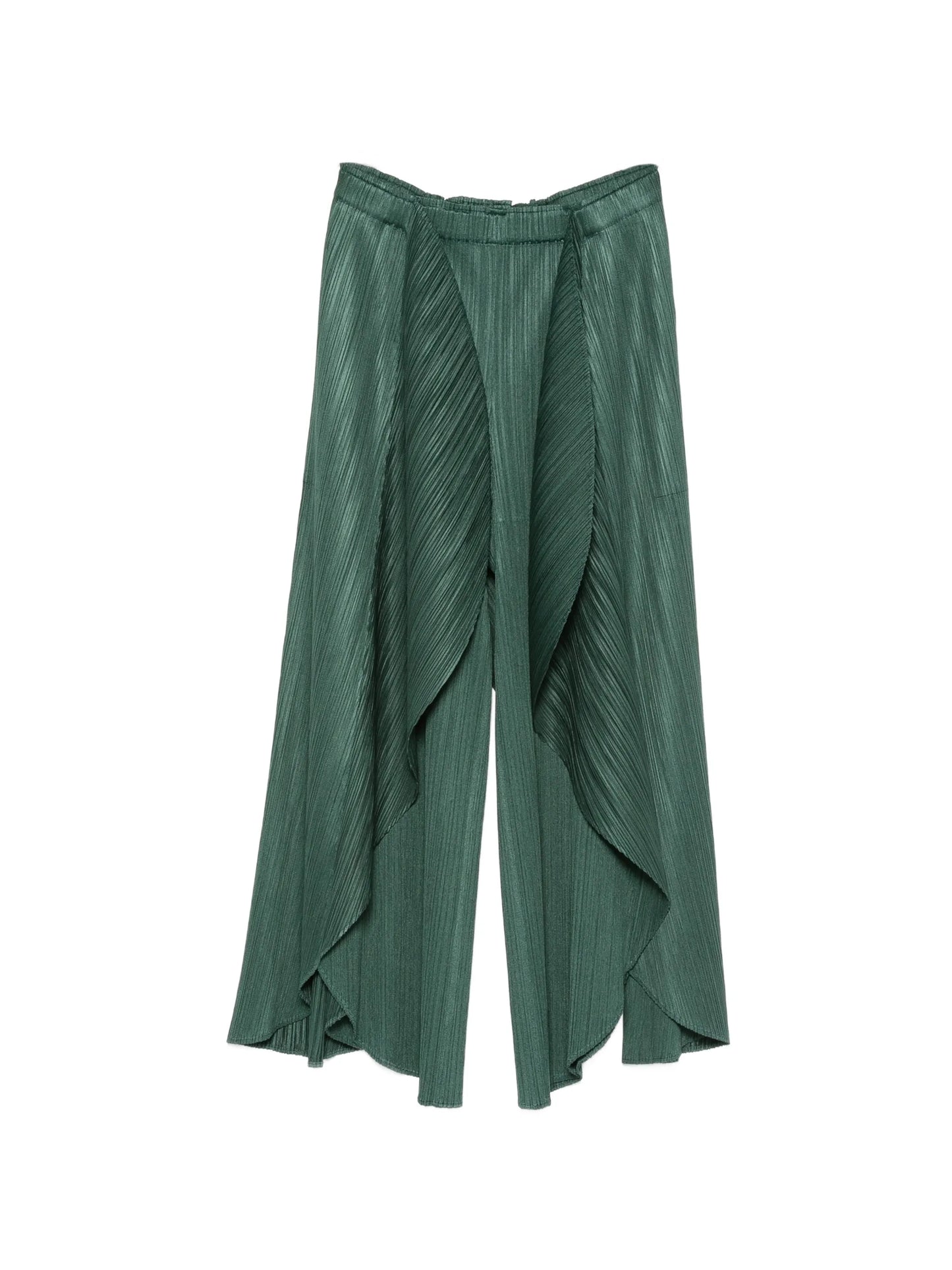 pleated draped trousers