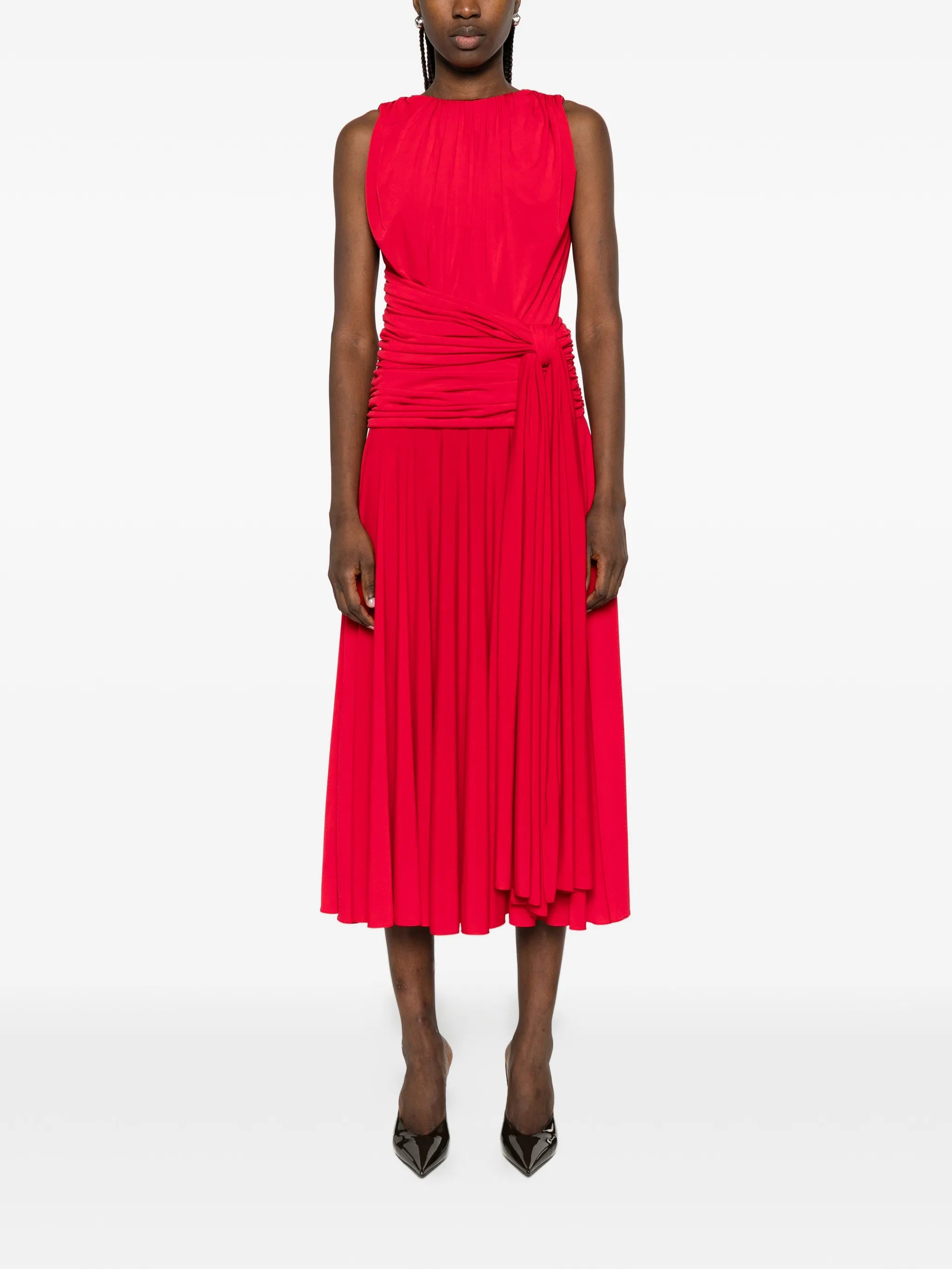Isadora draped midi dress