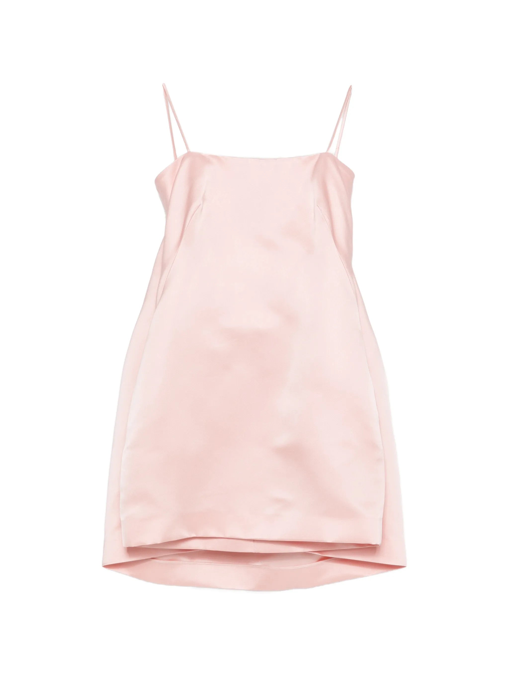 sliced A-line mini cape dress