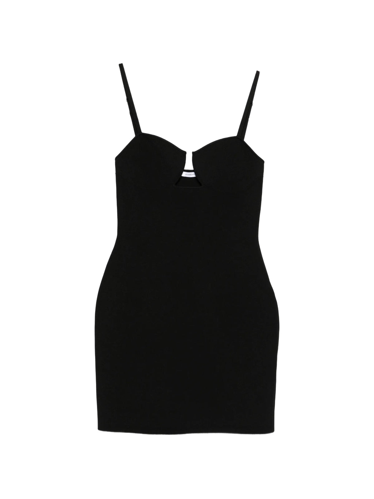 cutaway mini dress in engineered knit