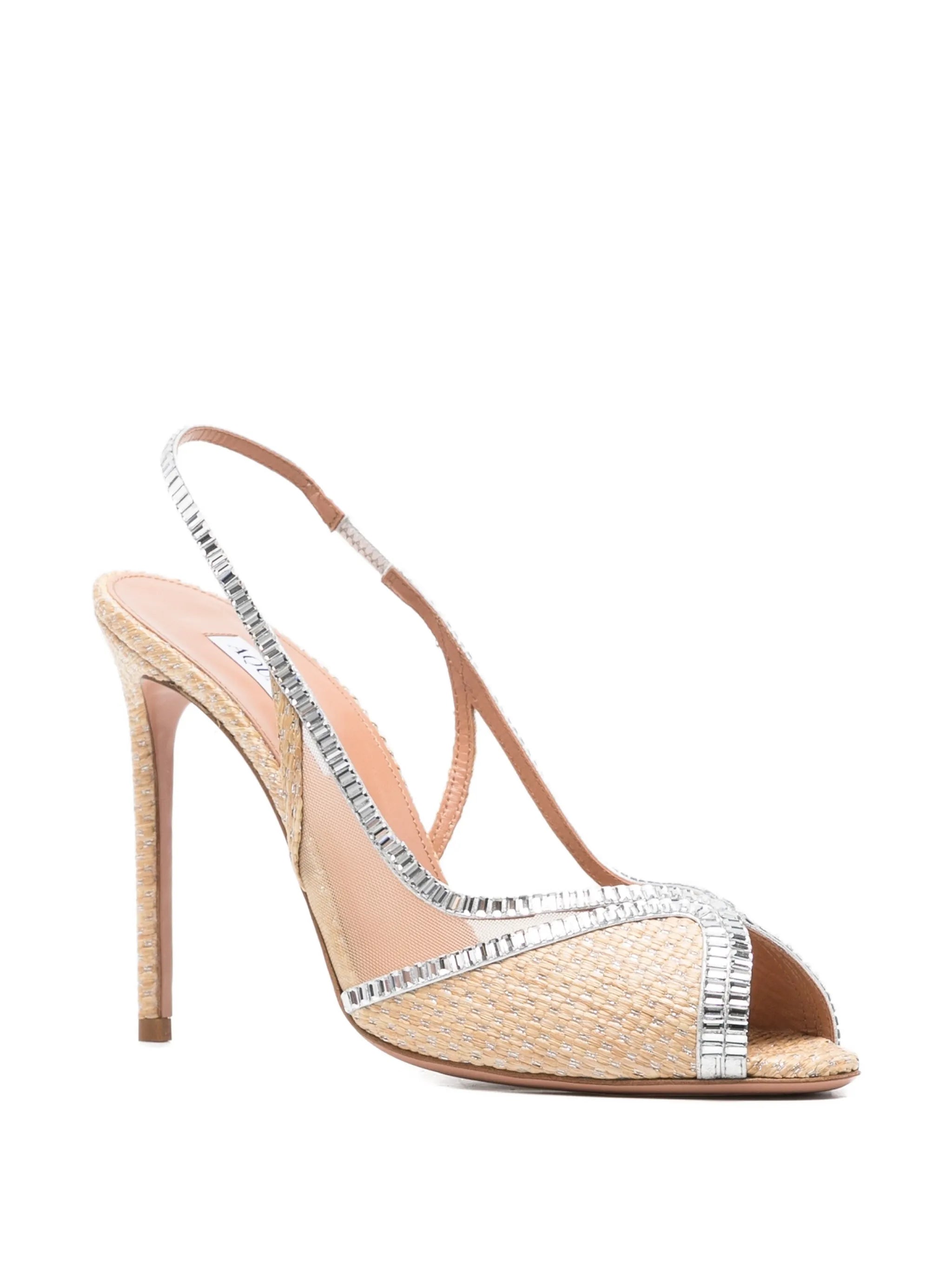 Wild Aurora crystal-embellished sandals