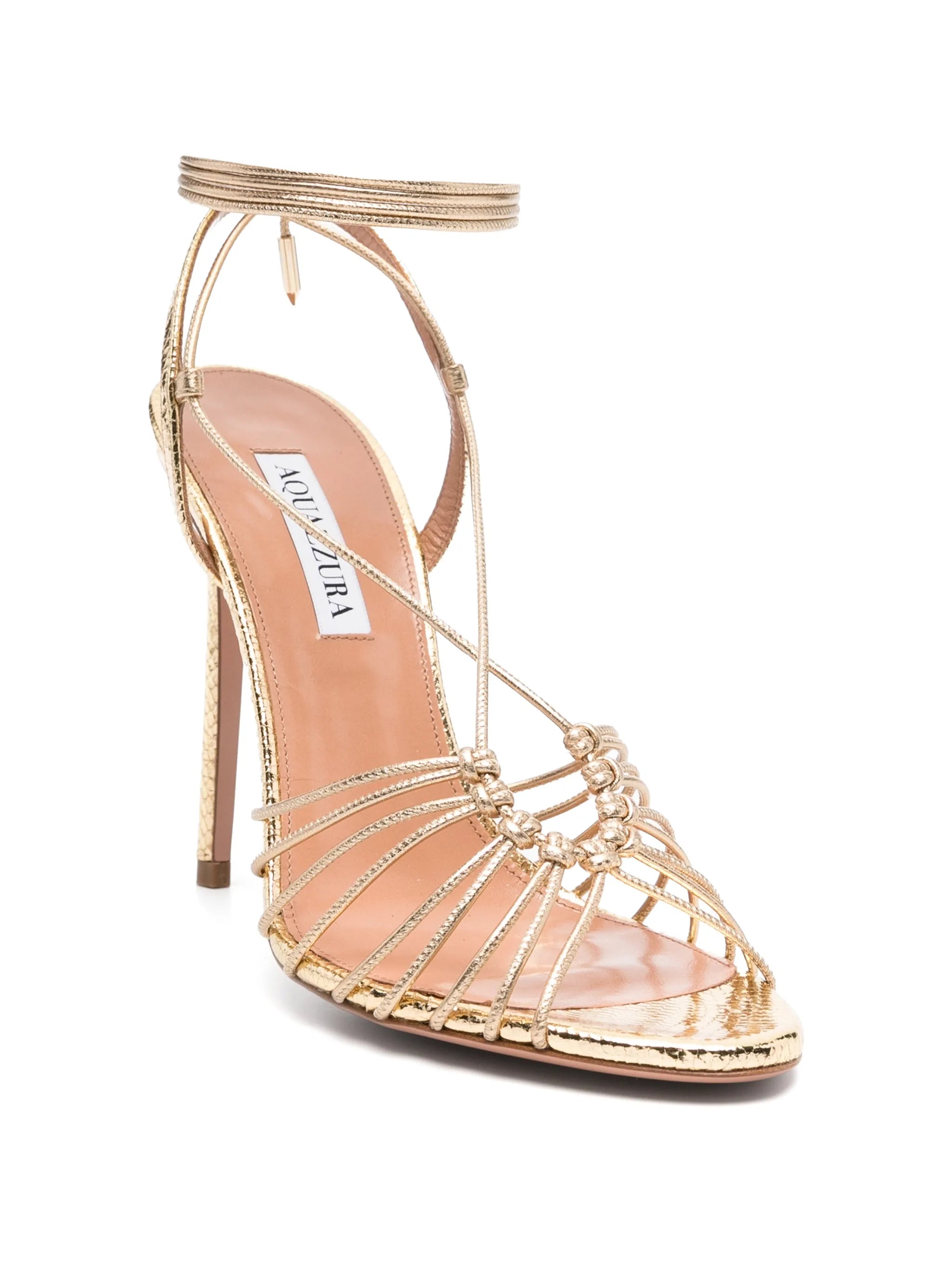 Ritmo tied leather ritmo sandals