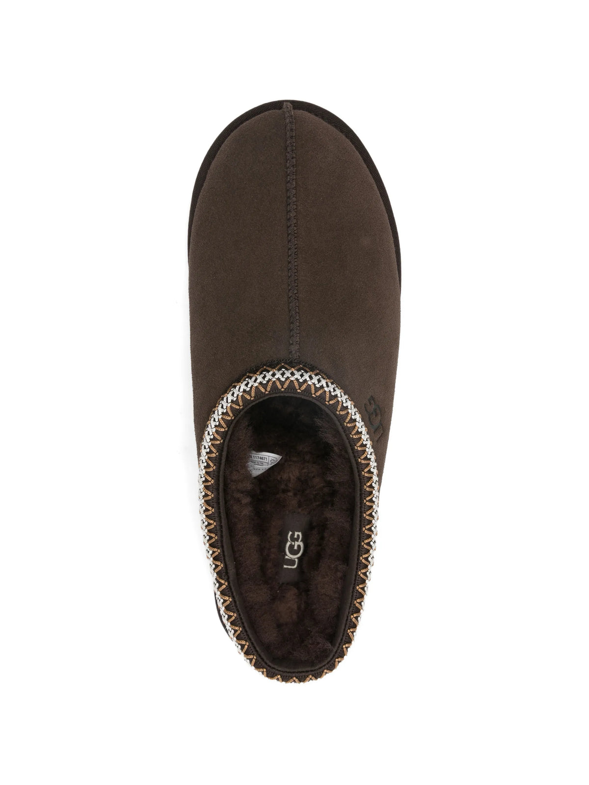 Tasman II embroidered-trim suede mules