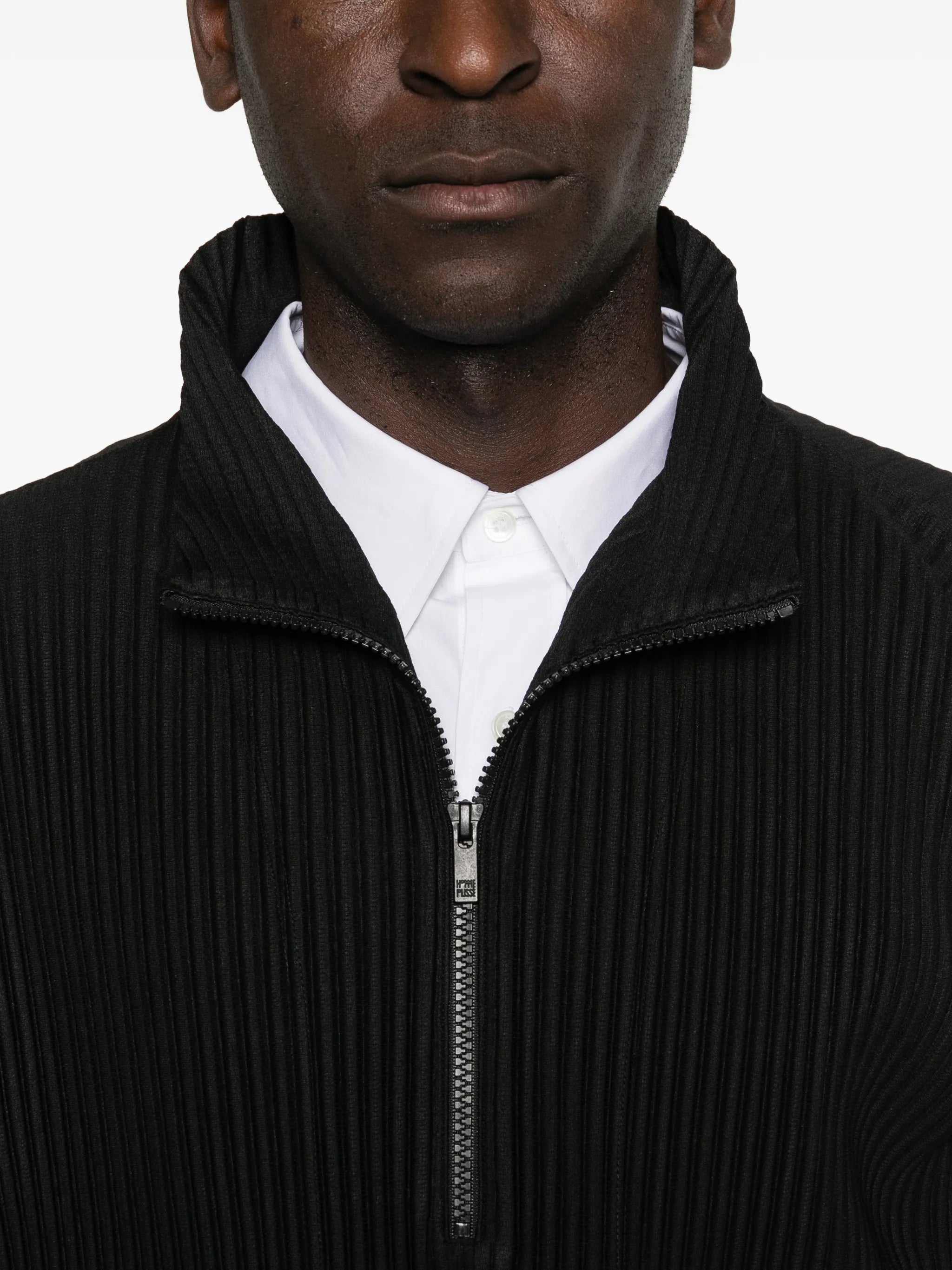 March pleated zip jacket