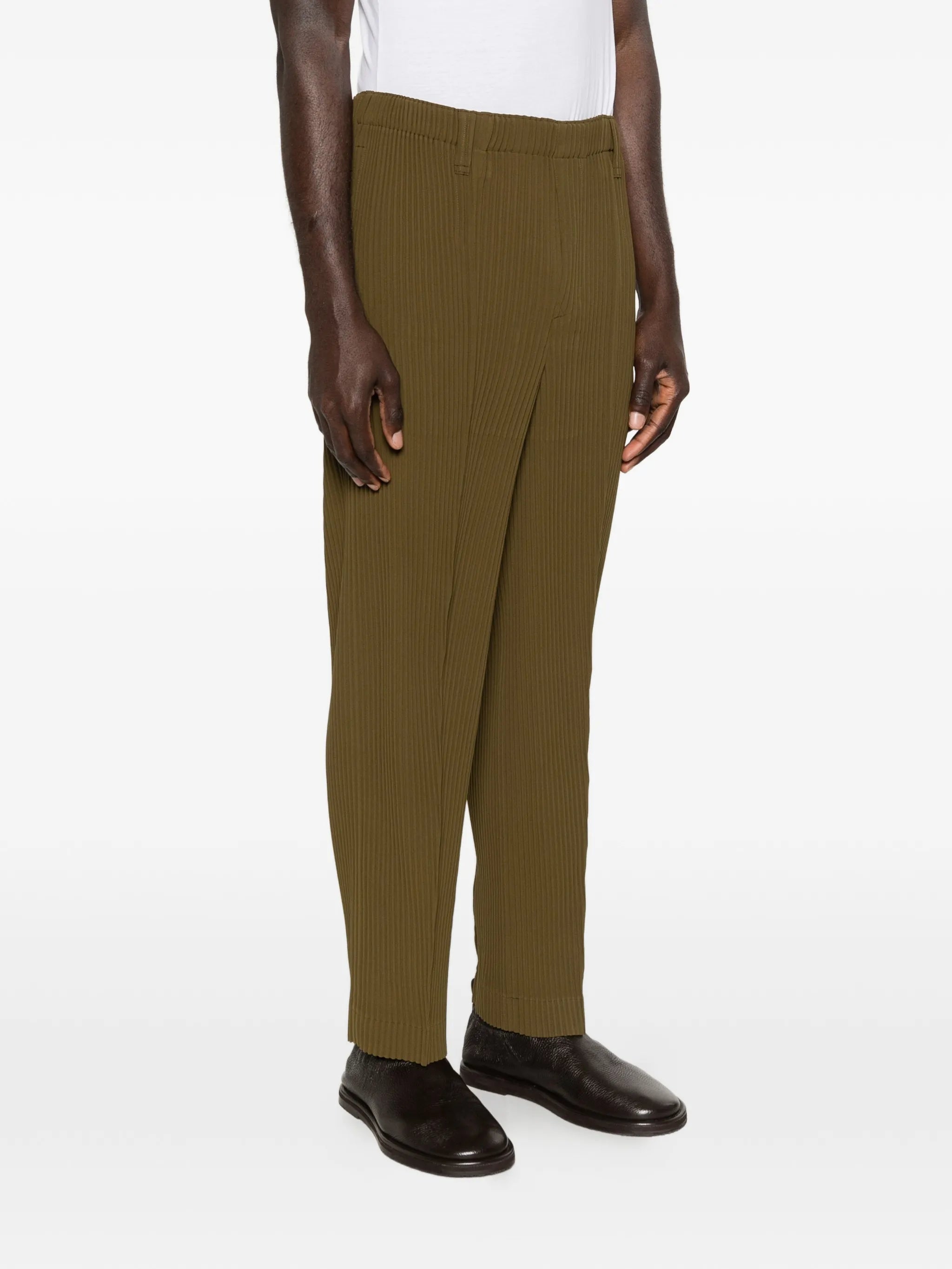 Tuxedo pleated trousers