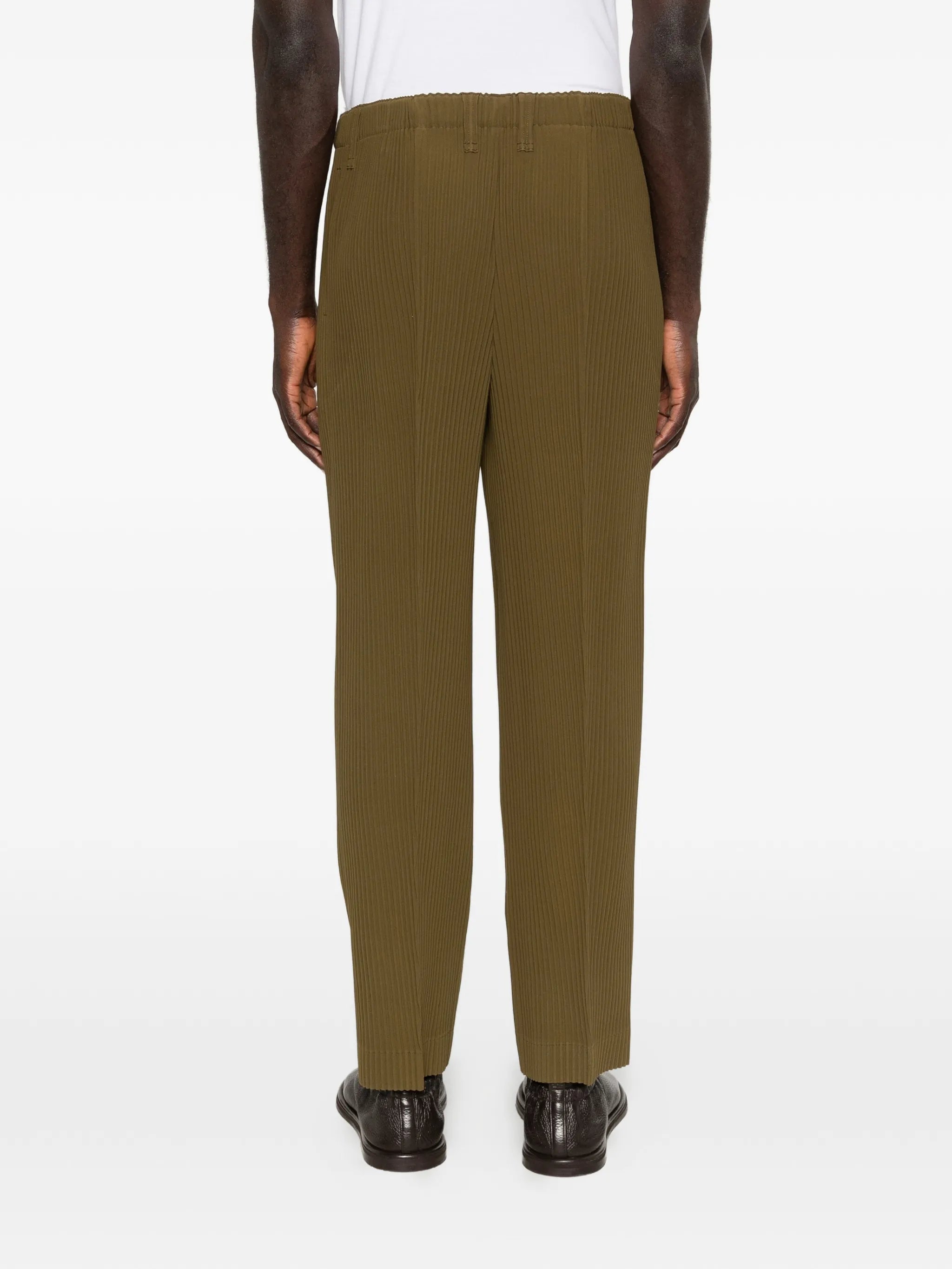 Tuxedo pleated trousers