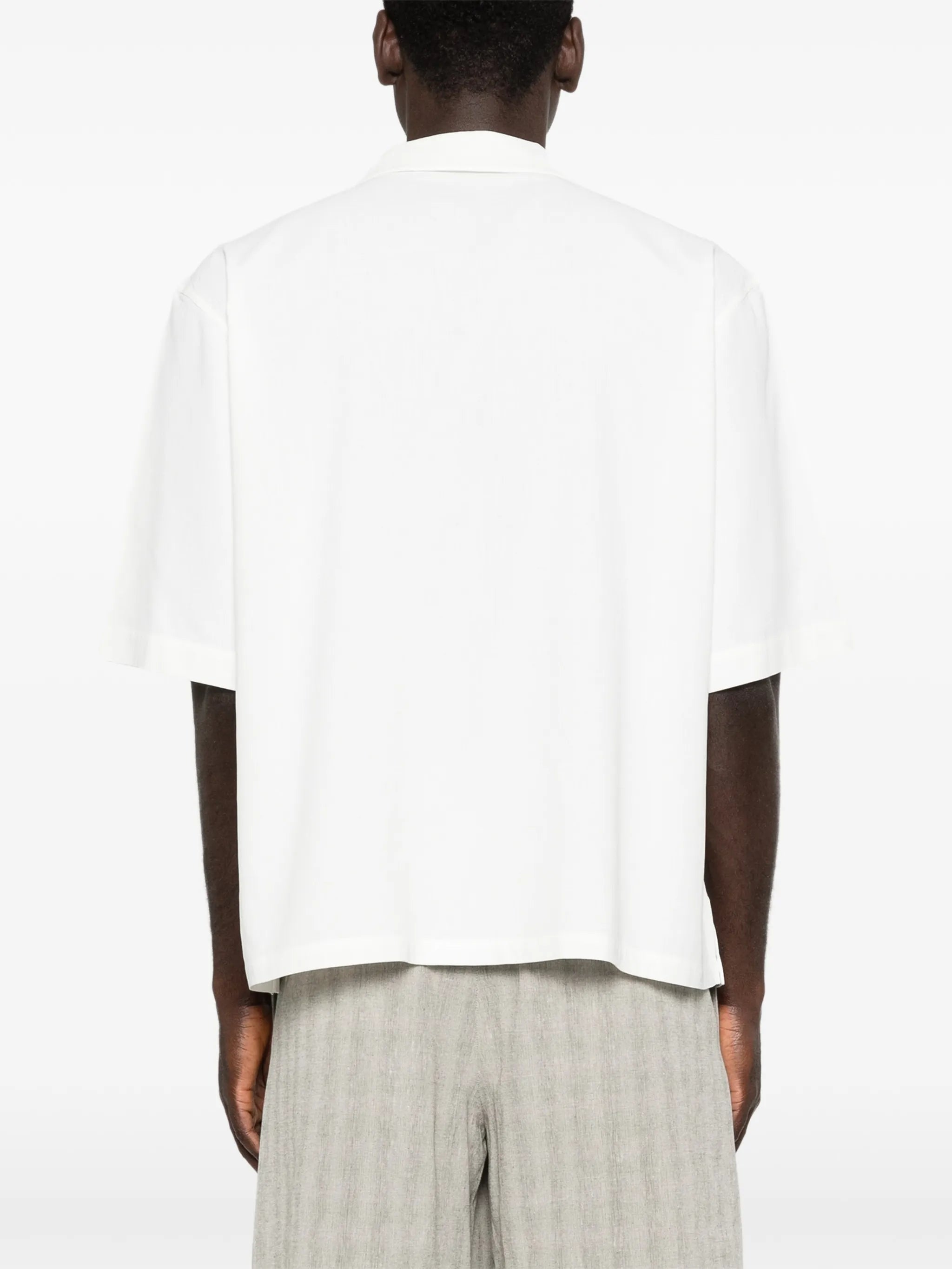 embroidery short-sleeve shirt