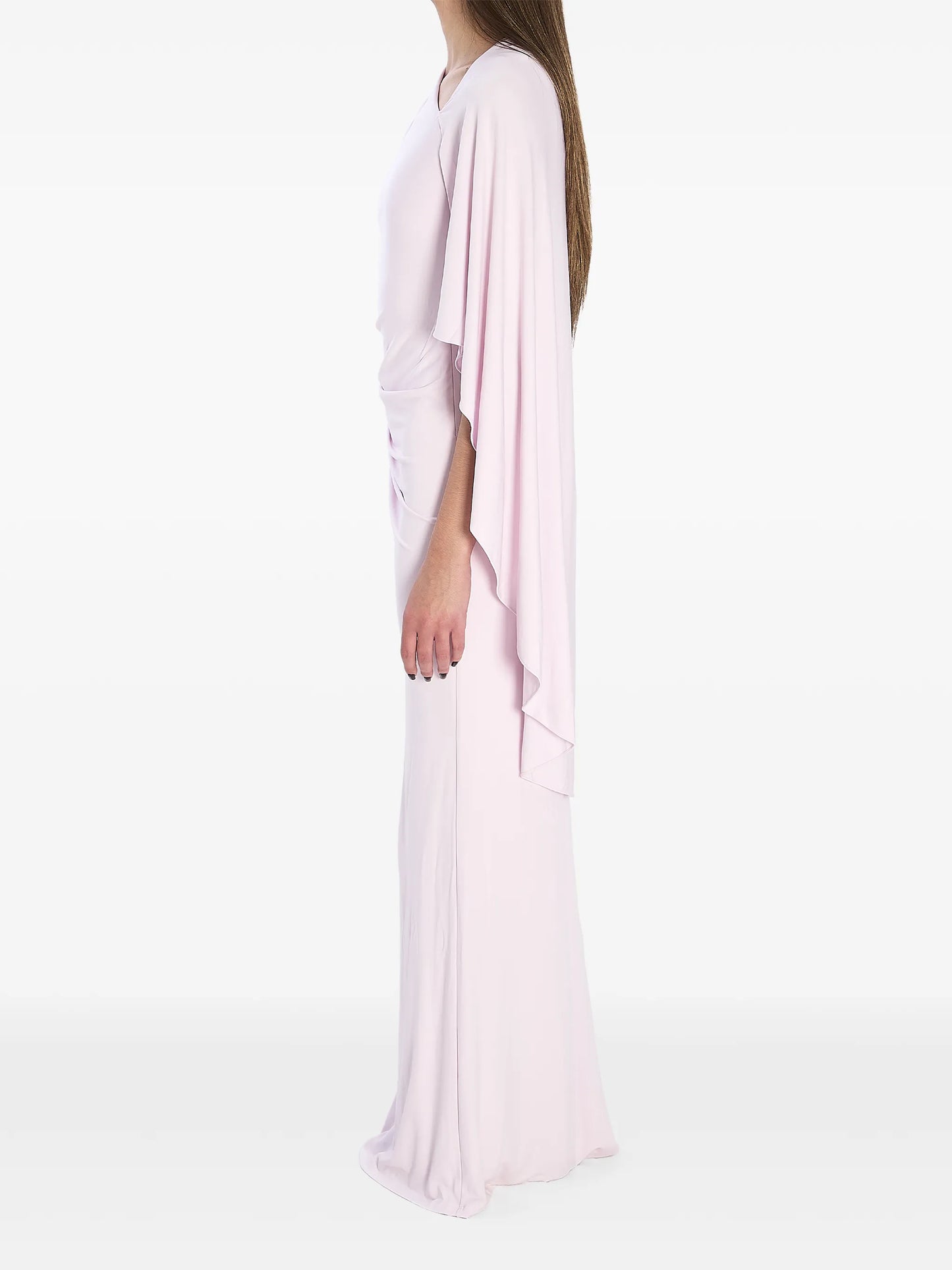 asymmetric embellished maxi dress