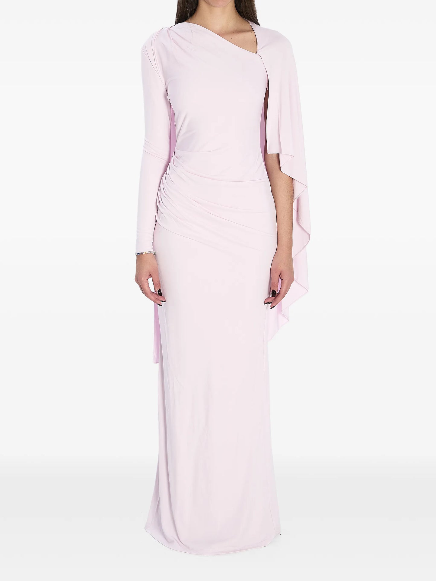 asymmetric embellished maxi dress