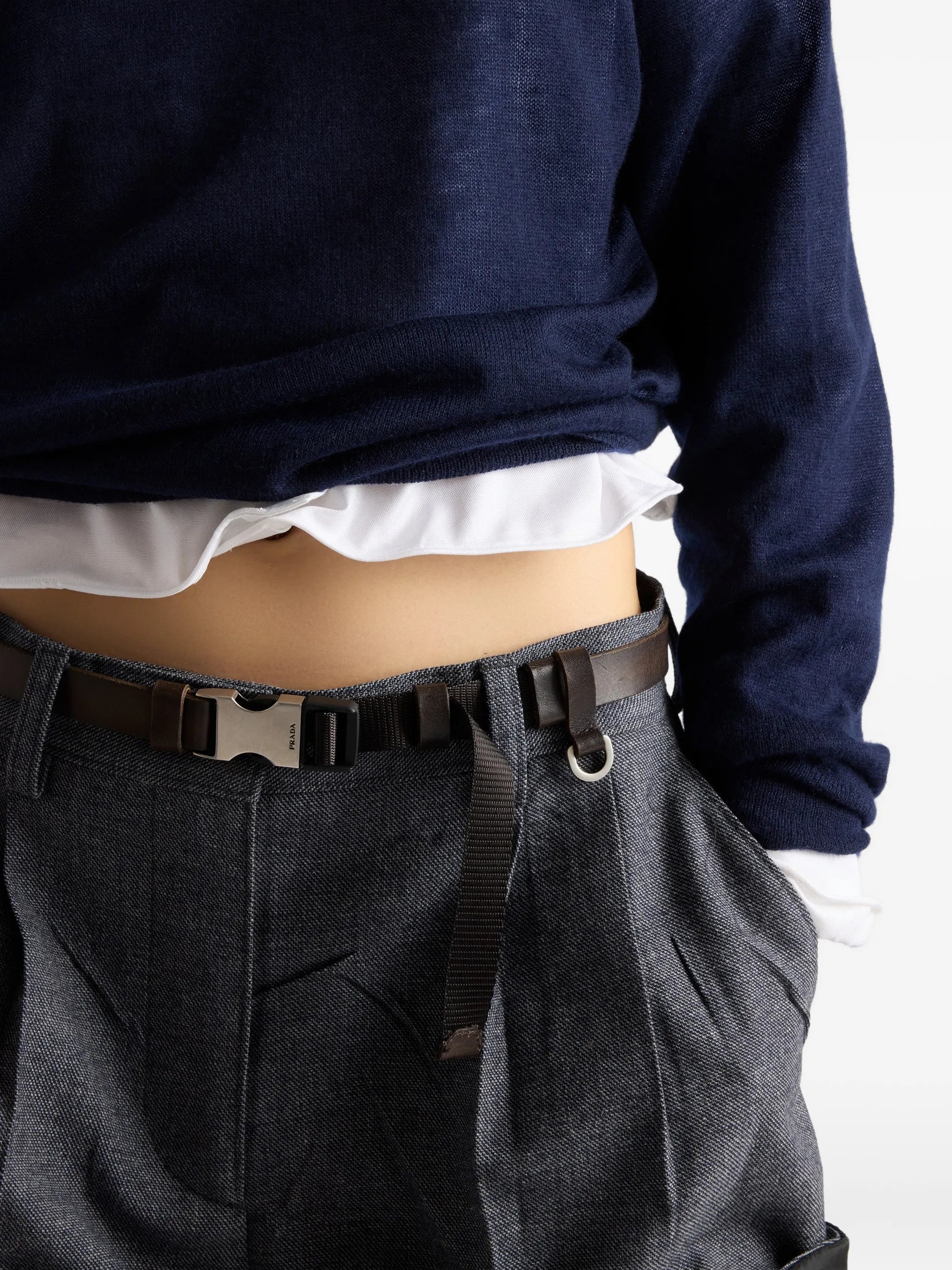 triangle-logo long-sleeve shirt