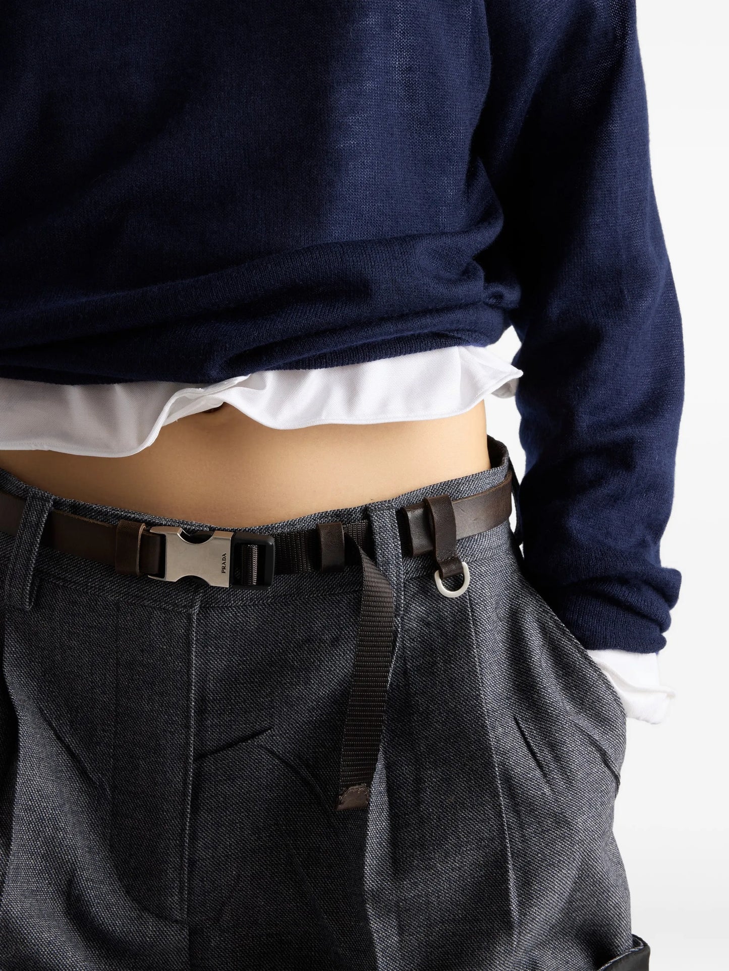 triangle-logo long-sleeve shirt