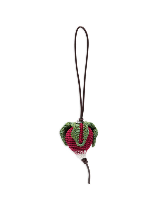 Radish crocheted charm