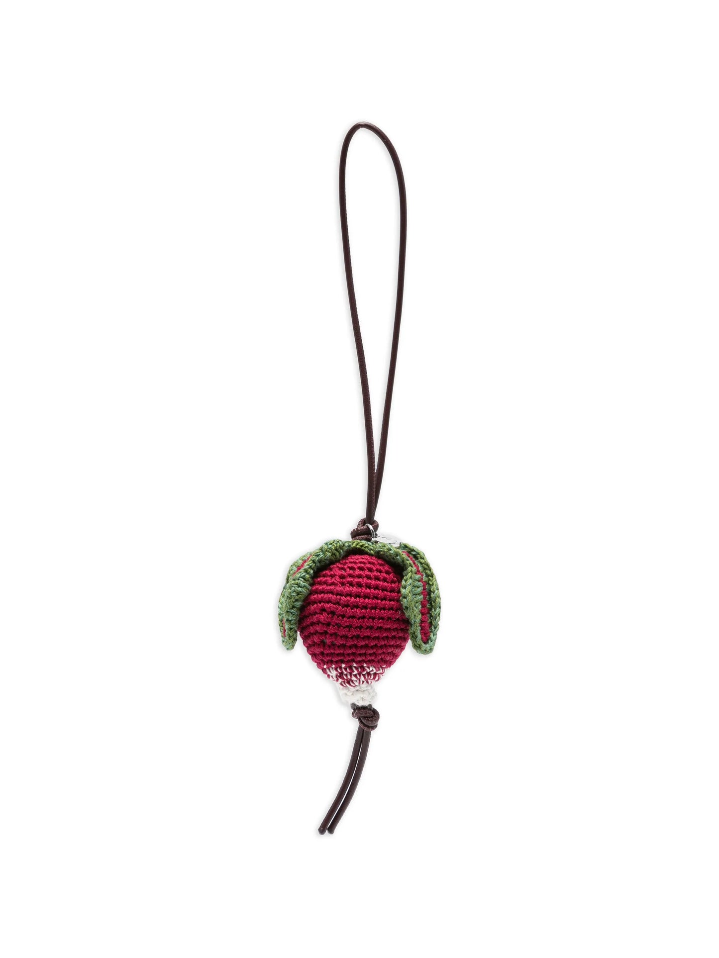 Radish crocheted charm