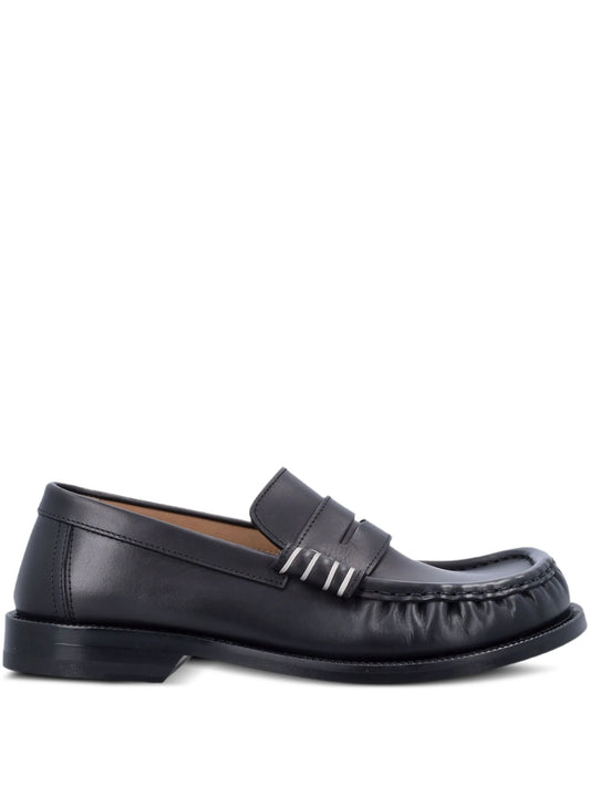 leather loafers