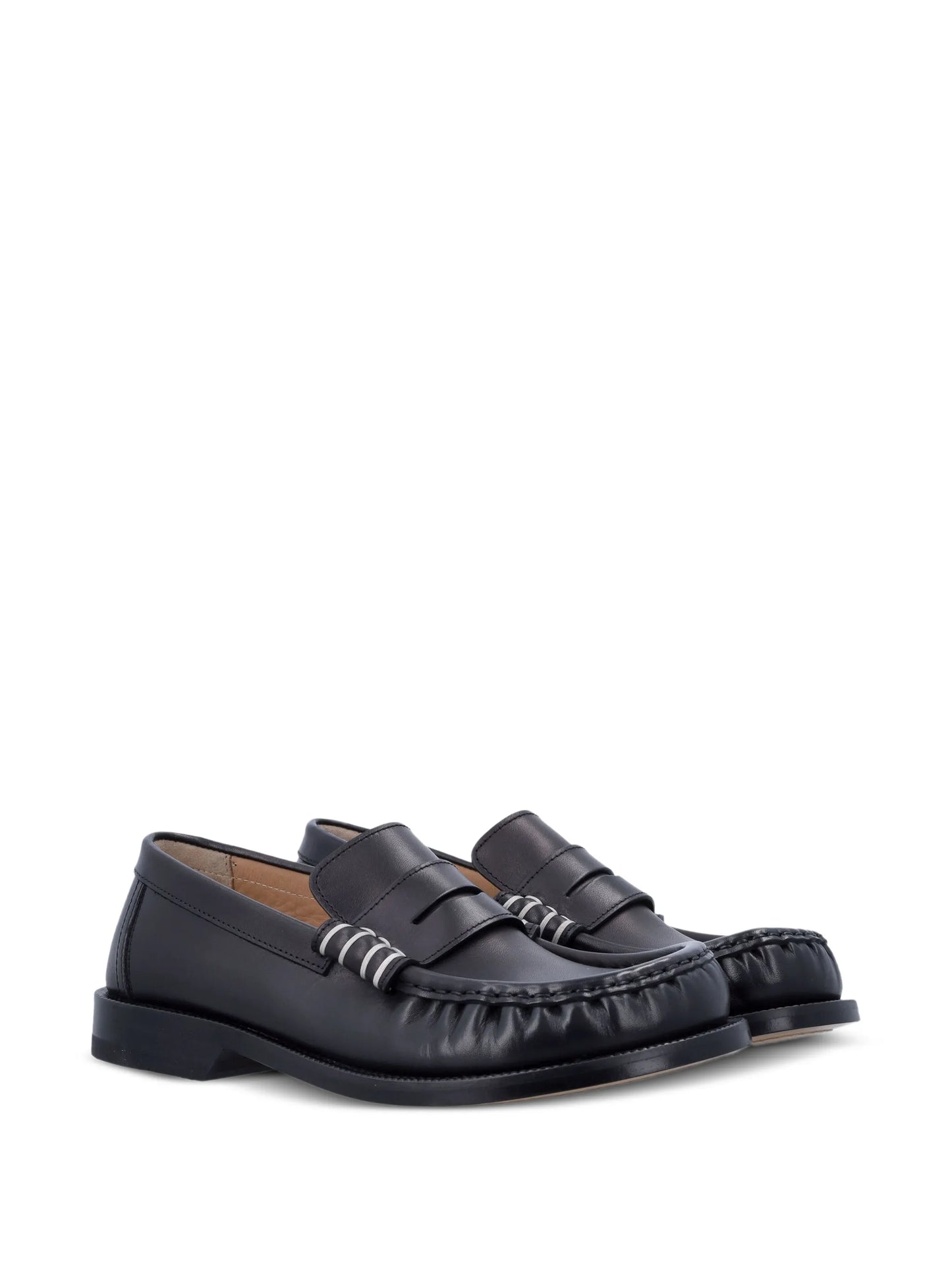 leather loafers