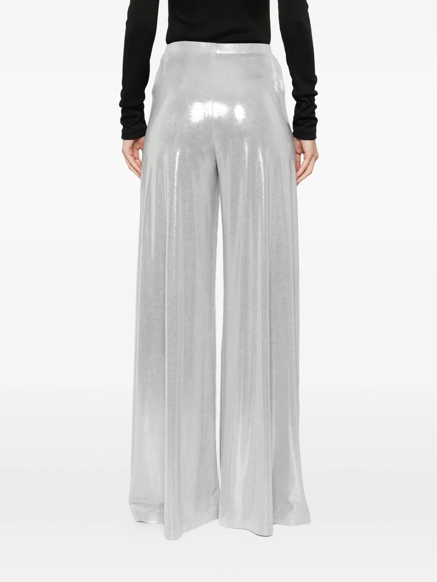 Bias wide-leg trousers