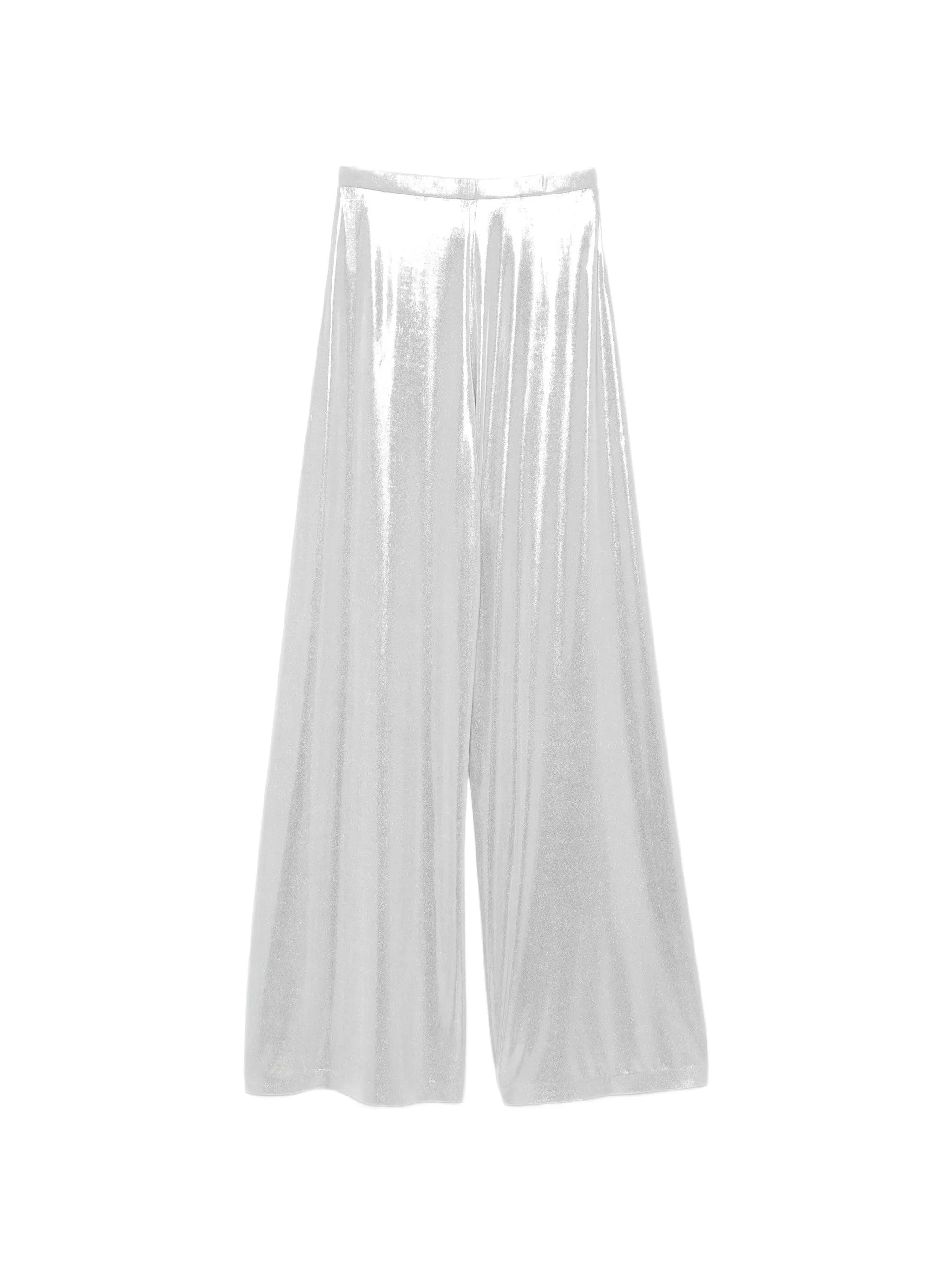 Bias wide-leg trousers