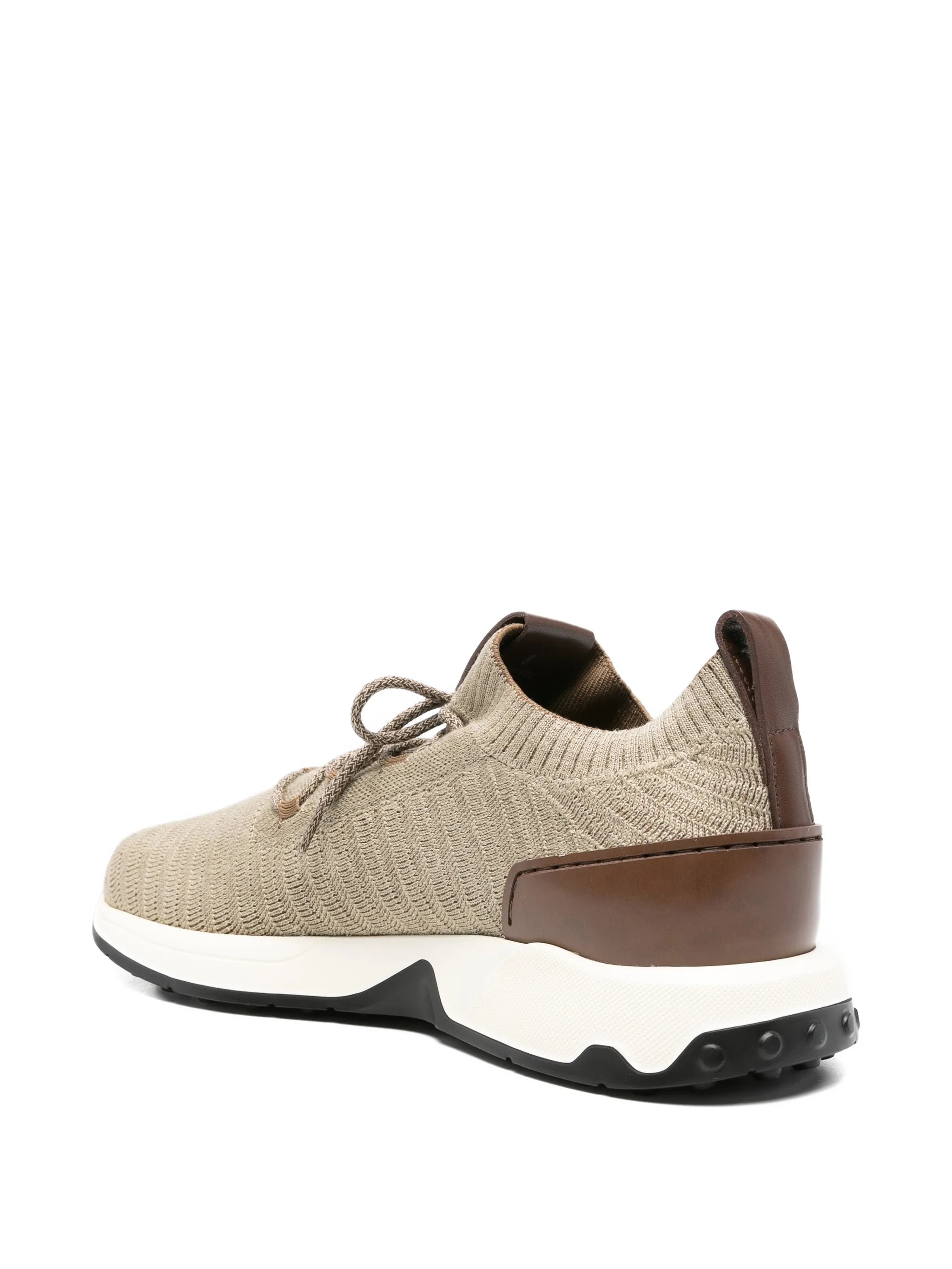 round-toe lace-up sneakers