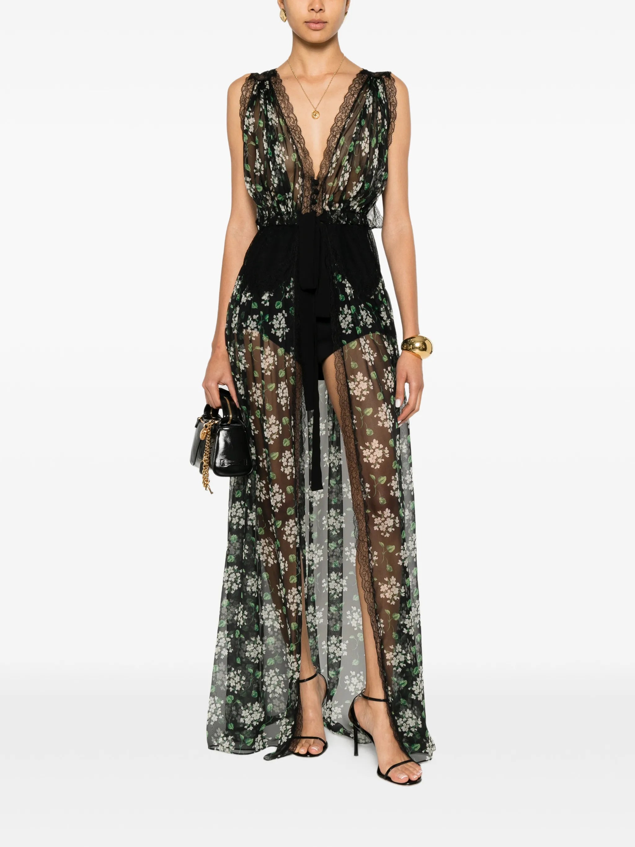 floral-print maxi dress