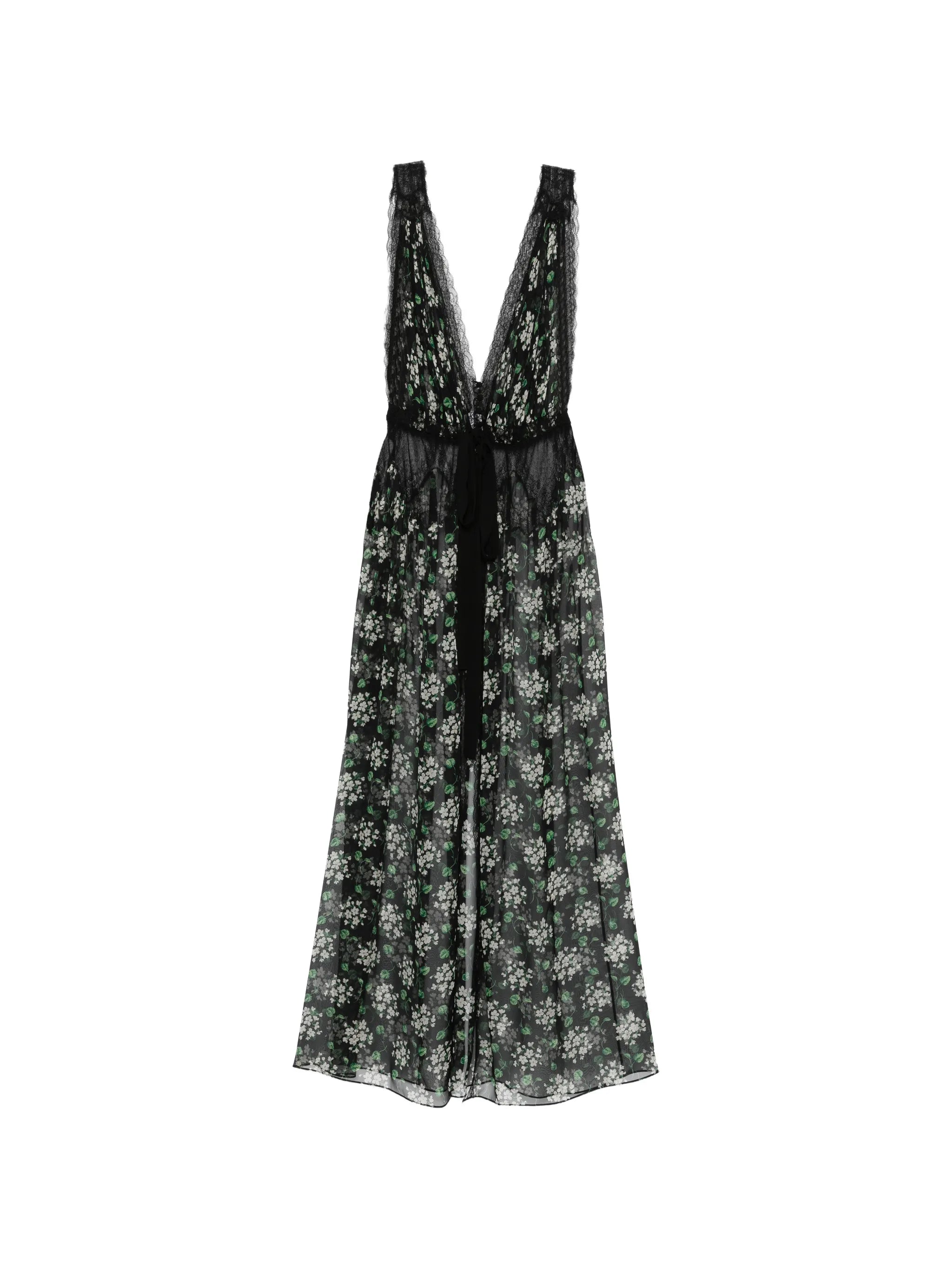 maxi floral-print dress