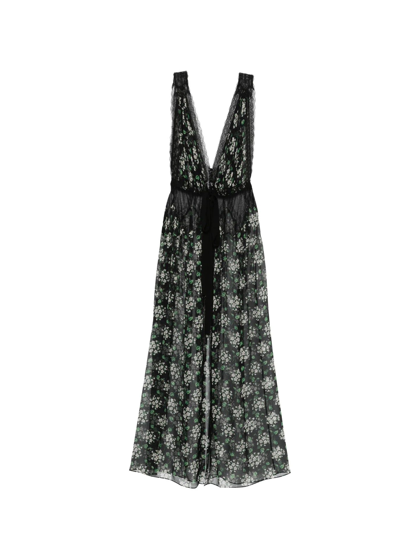 maxi floral-print dress