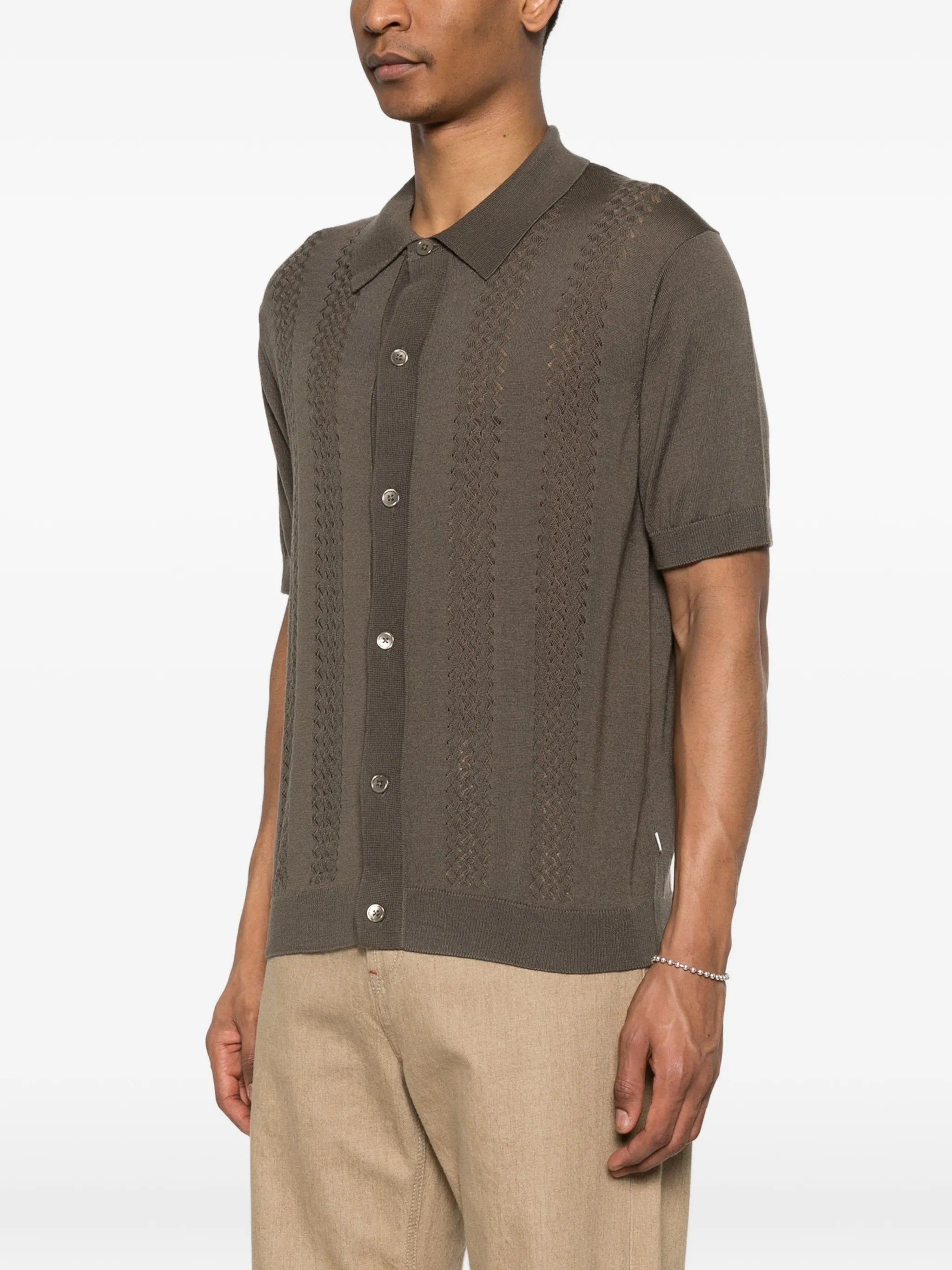 Thor openwork knit cardigan