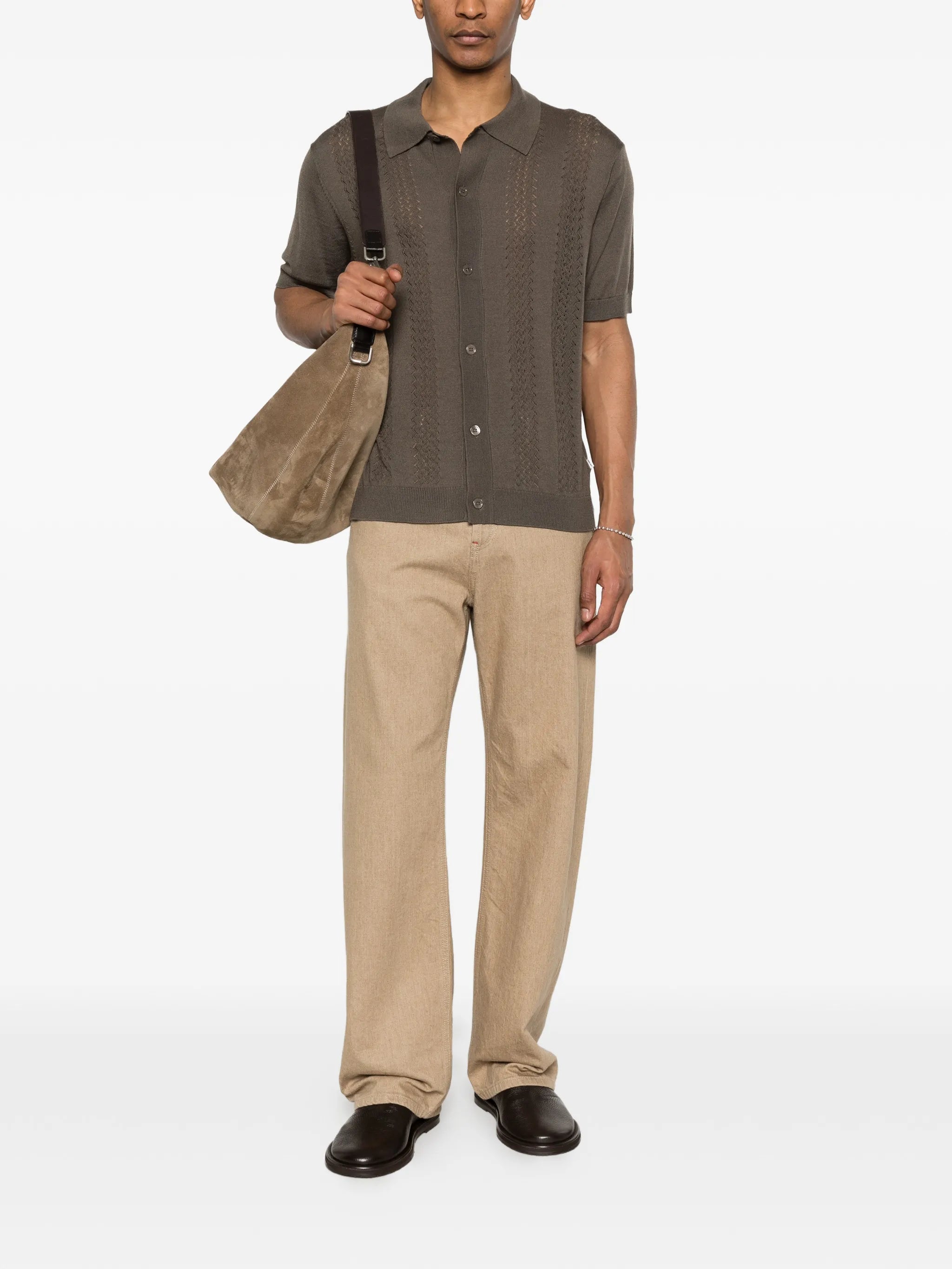 Thor openwork knit cardigan