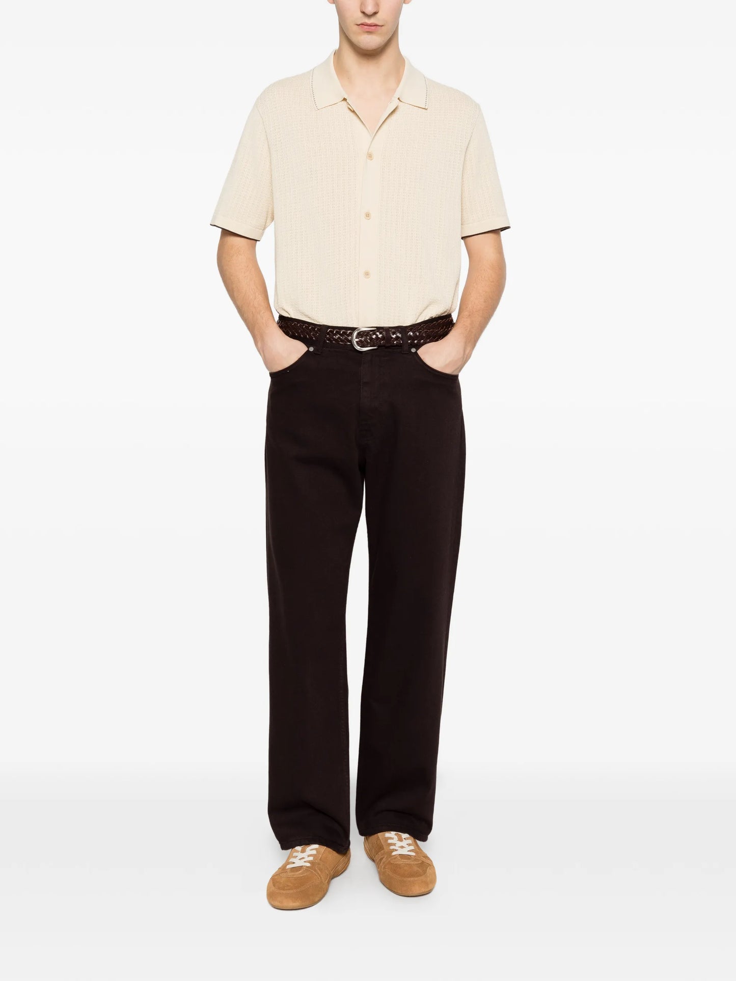 Nalo buttoned polo shirt