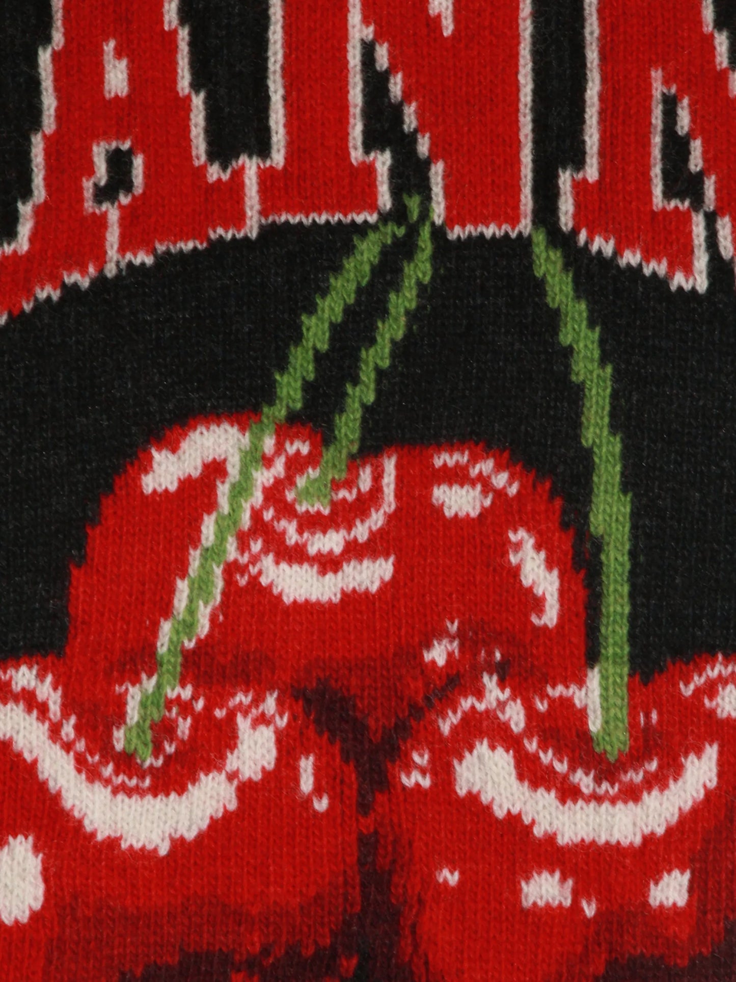 cherry-embroidered top