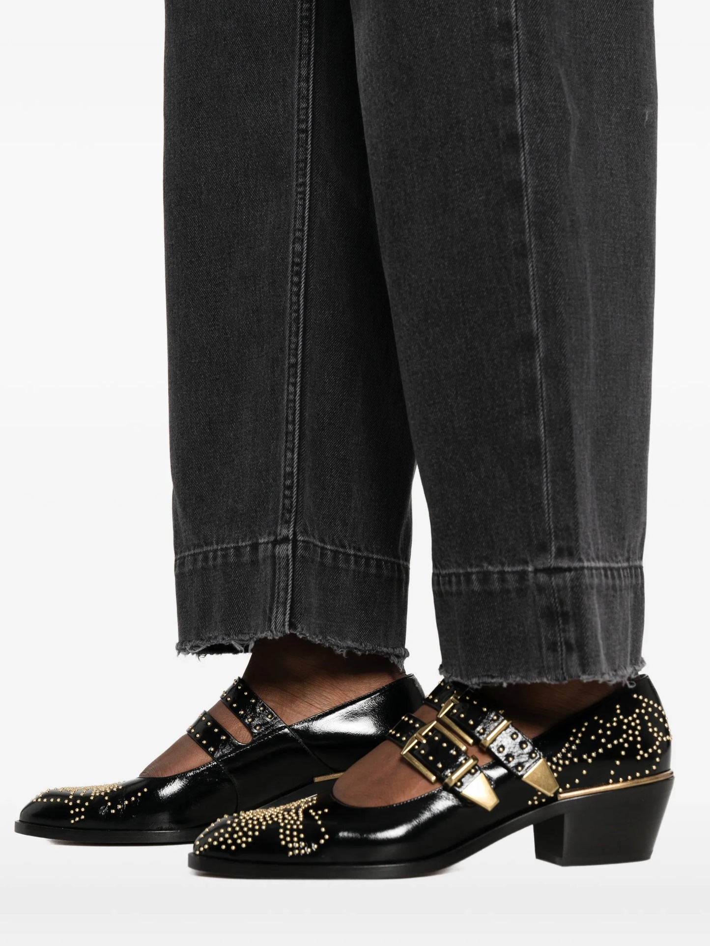 logo-patch jeans