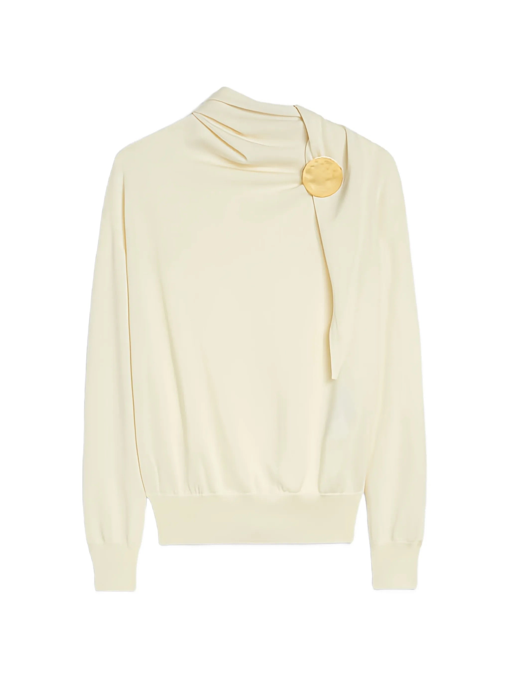 lightweight wool high-neck sweater