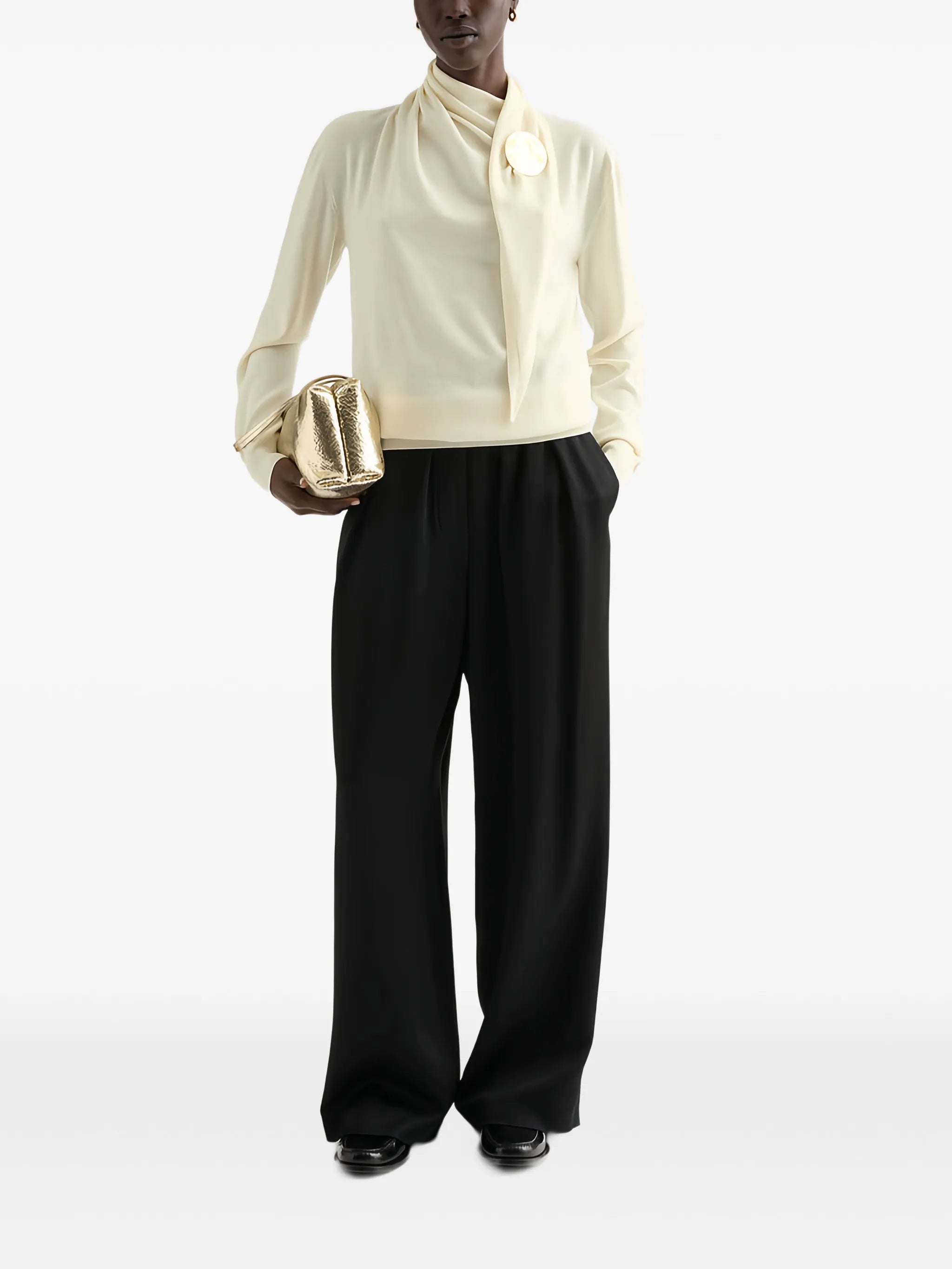 lightweight wool high-neck sweater