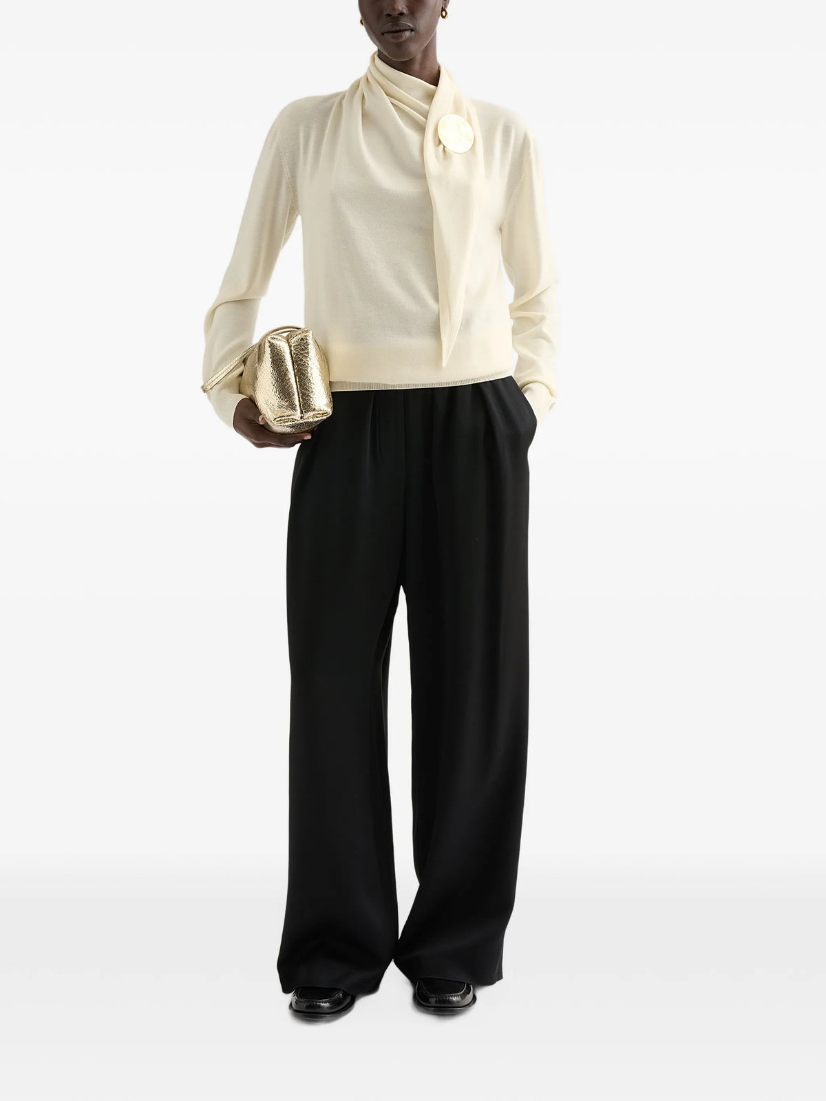 lightweight wool high-neck sweater