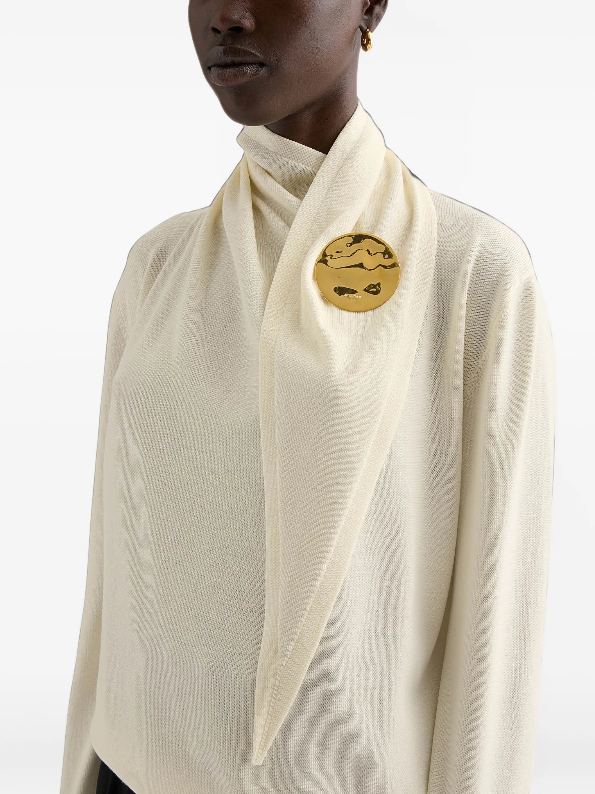 lightweight wool high-neck sweater
