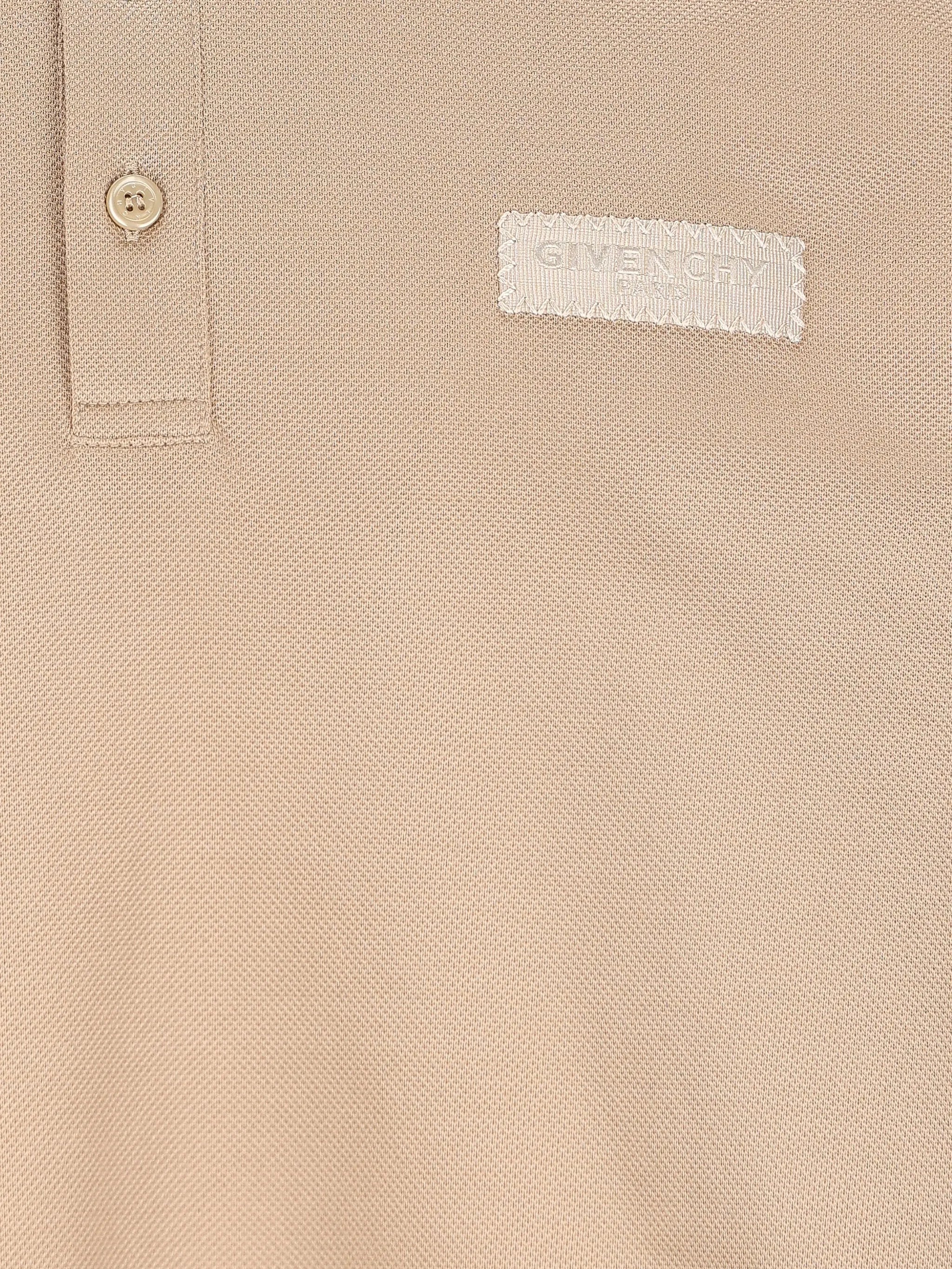 polo in cotton with Givenchy Paris gros grain